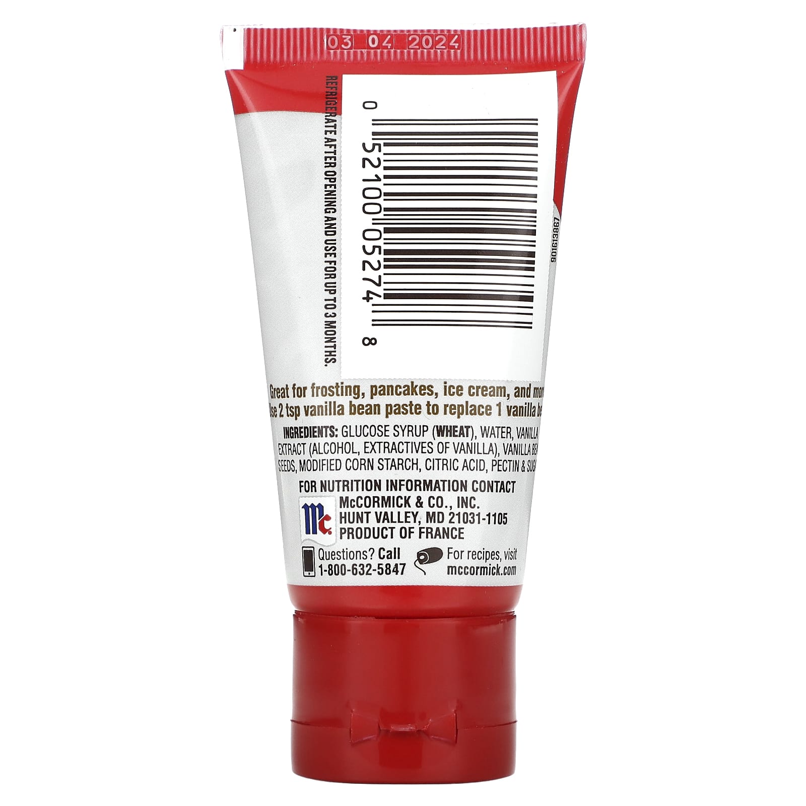 McCormick, Vanilla Bean Paste, 1.98 oz (56 g) - Image 2