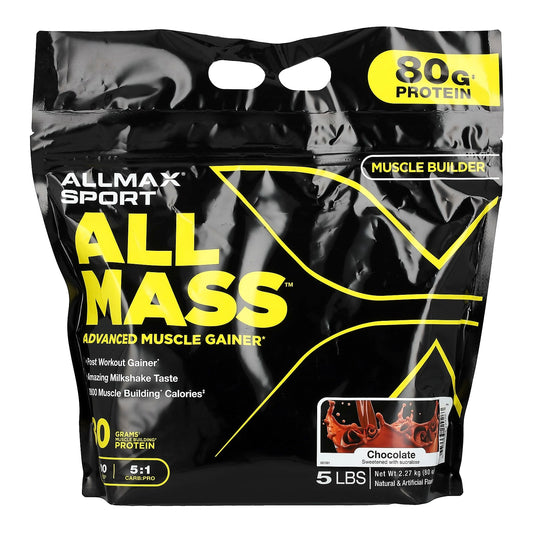 Boost Muscle Mass with ALLMAX ALLMASS - Chocolate, 5 lbs - Image 1