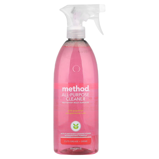 Method, All-Purpose Cleaner, Pink Grapefruit, 28 fl oz (828 ml) - Image 1