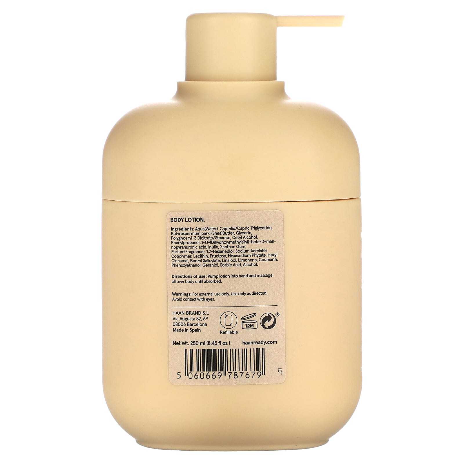 Wild Orchid Body Lotion by Haan, 250ml, Natural & Refillable - Image 2