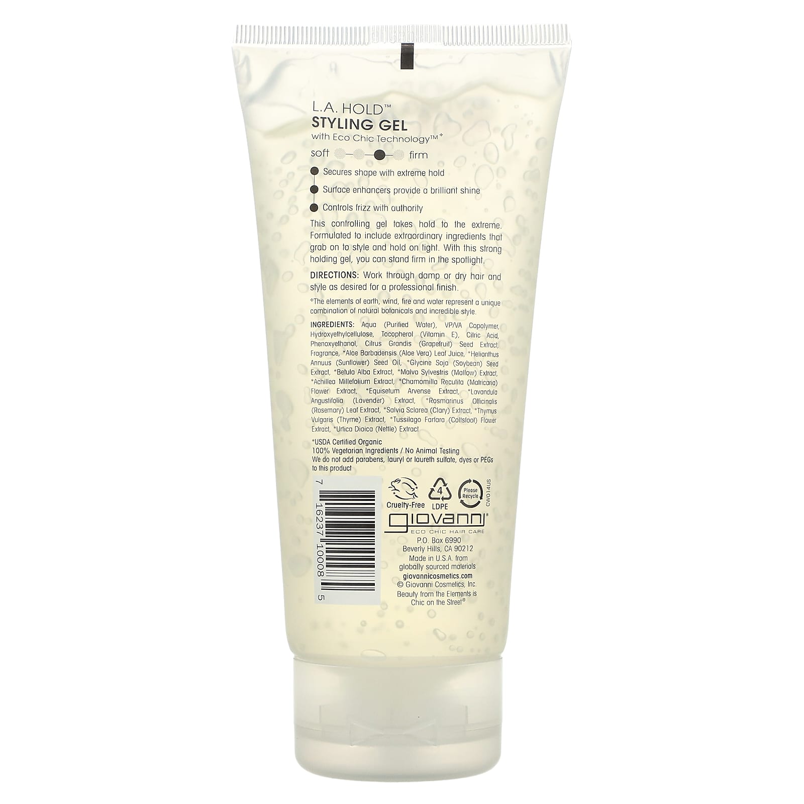 Giovanni L.A. Hold Styling Gel for Strong Hold & Shine - Image 2