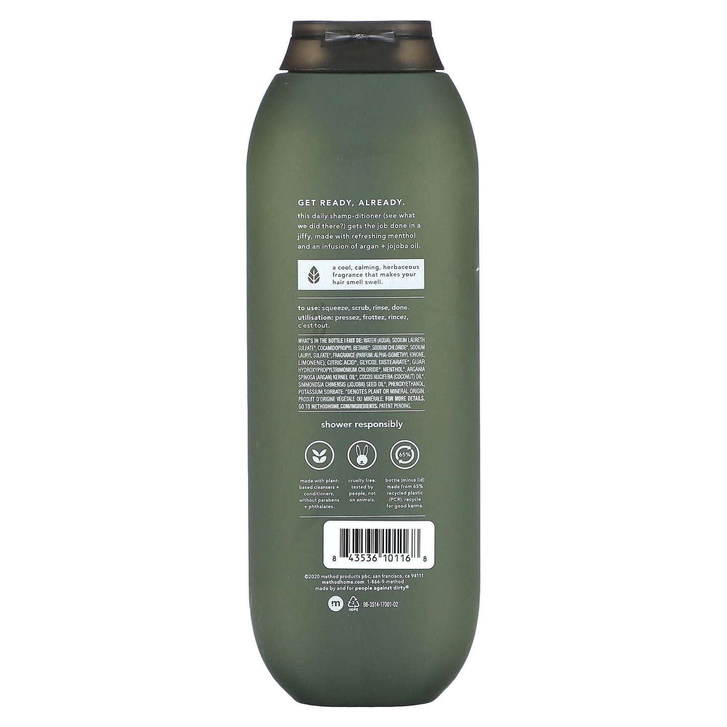Method, Men, 2-In-1 Shampoo + Conditioner, Juniper + Sage, 14 fl oz (414 ml) - Image 2