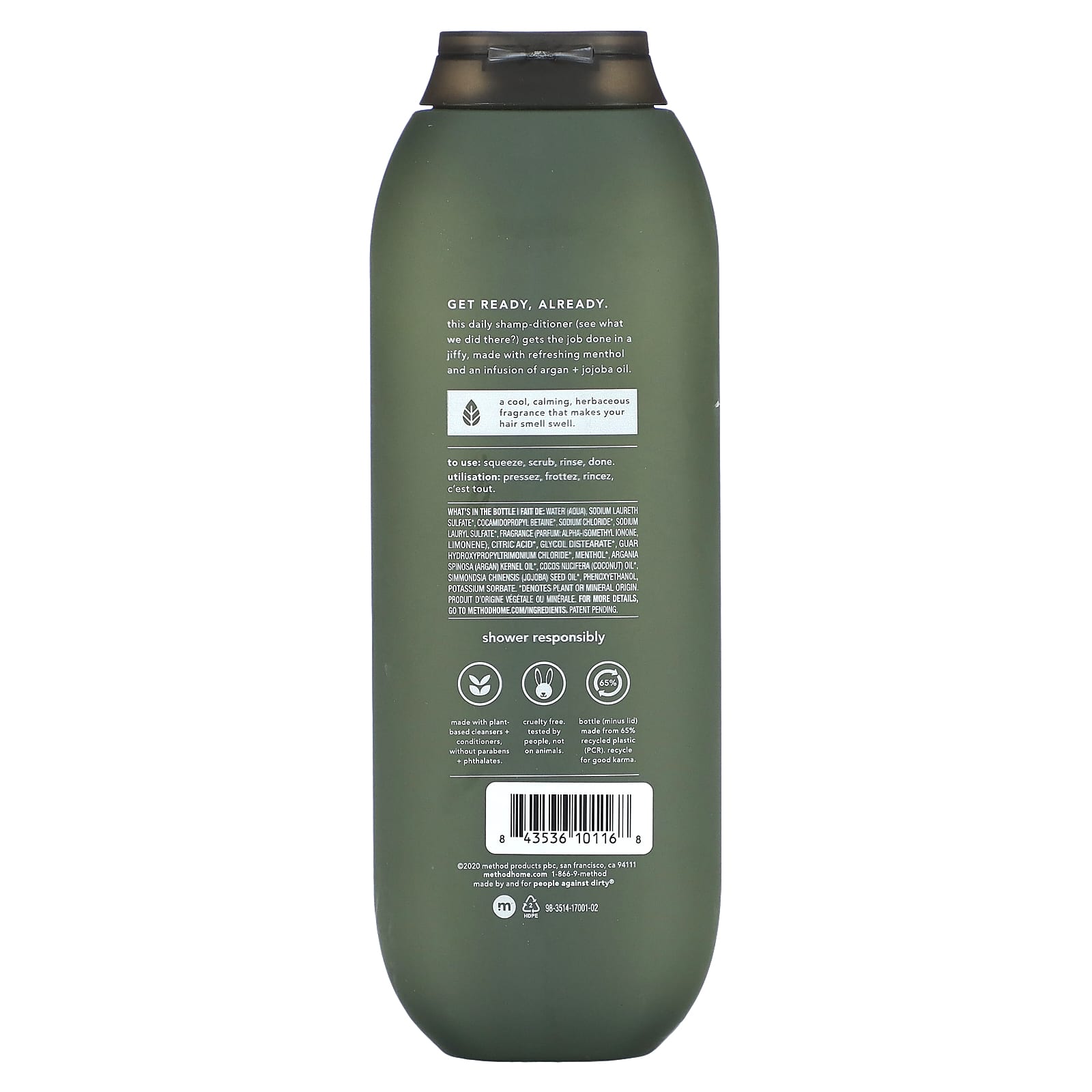 Method, Men, 2-In-1 Shampoo + Conditioner, Juniper + Sage, 14 fl oz (414 ml) - Image 2