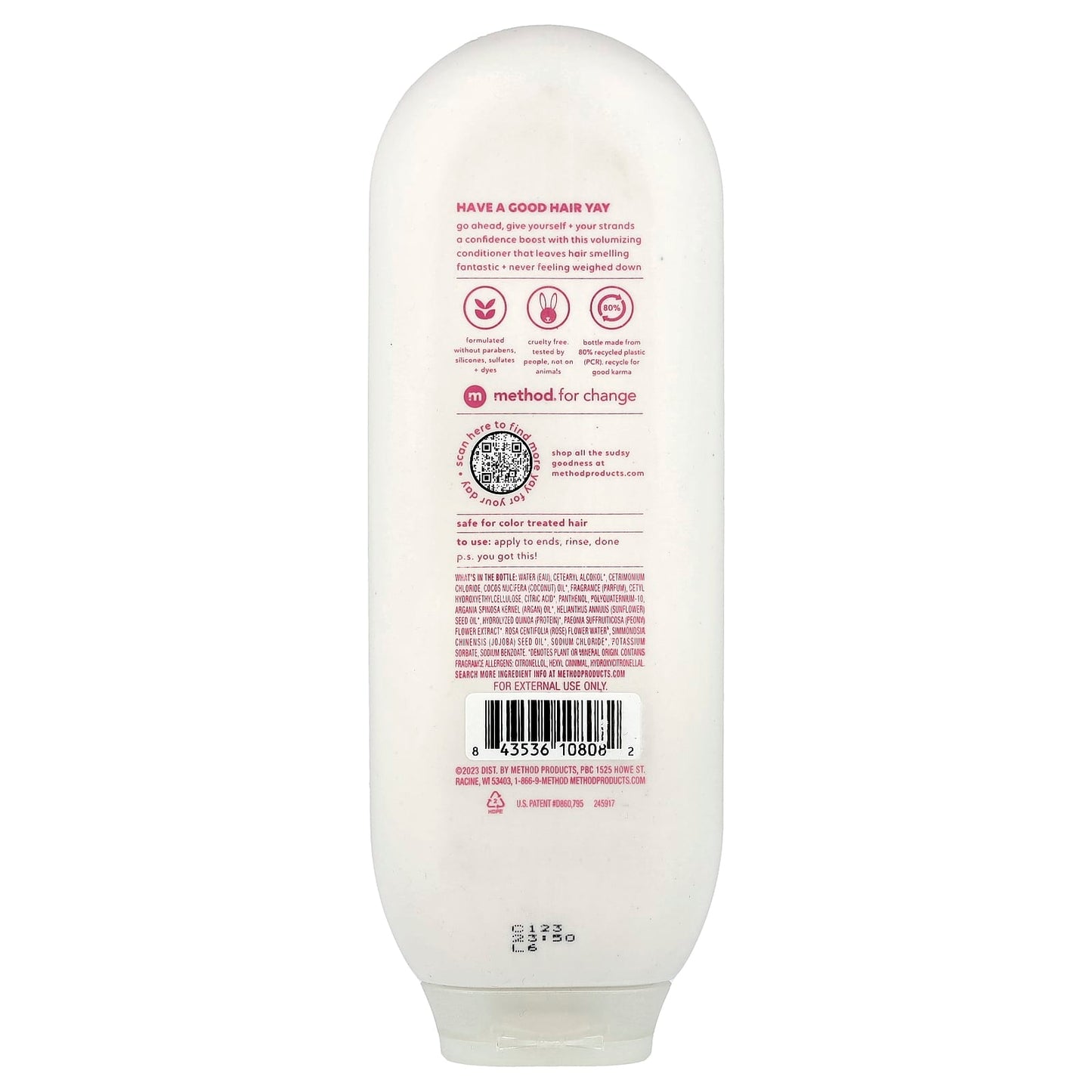 Method, Volumizing Conditioner, Pure Peace, 13.5 fl oz (399 ml) - Image 2