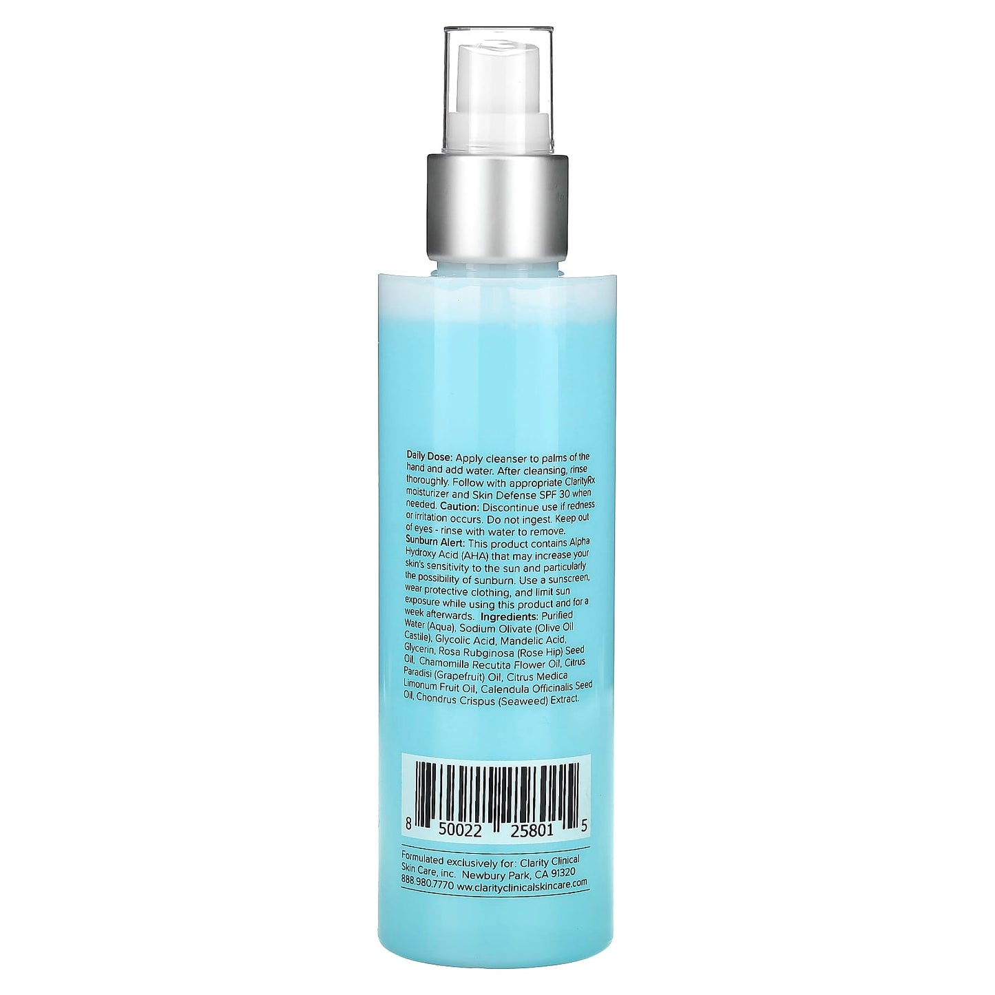 10% Glycolic Cleanser for Glowing Skin, 6 fl oz, ClarityRx - Image 2
