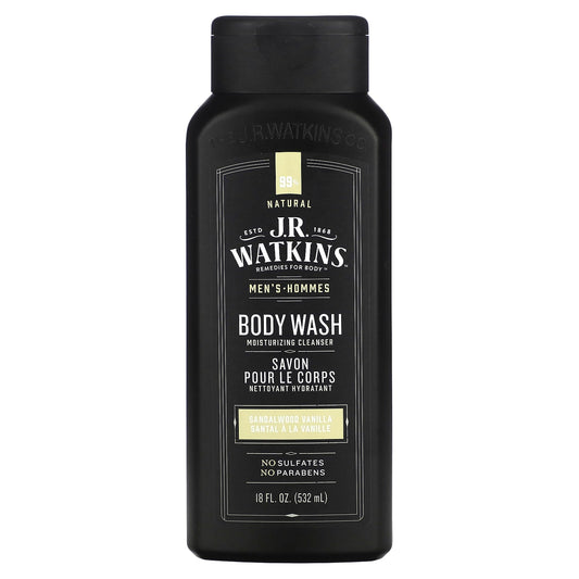 Natural Sandalwood Vanilla Men's Body Wash | Cruelty-Free | 99% Natural - Image 1