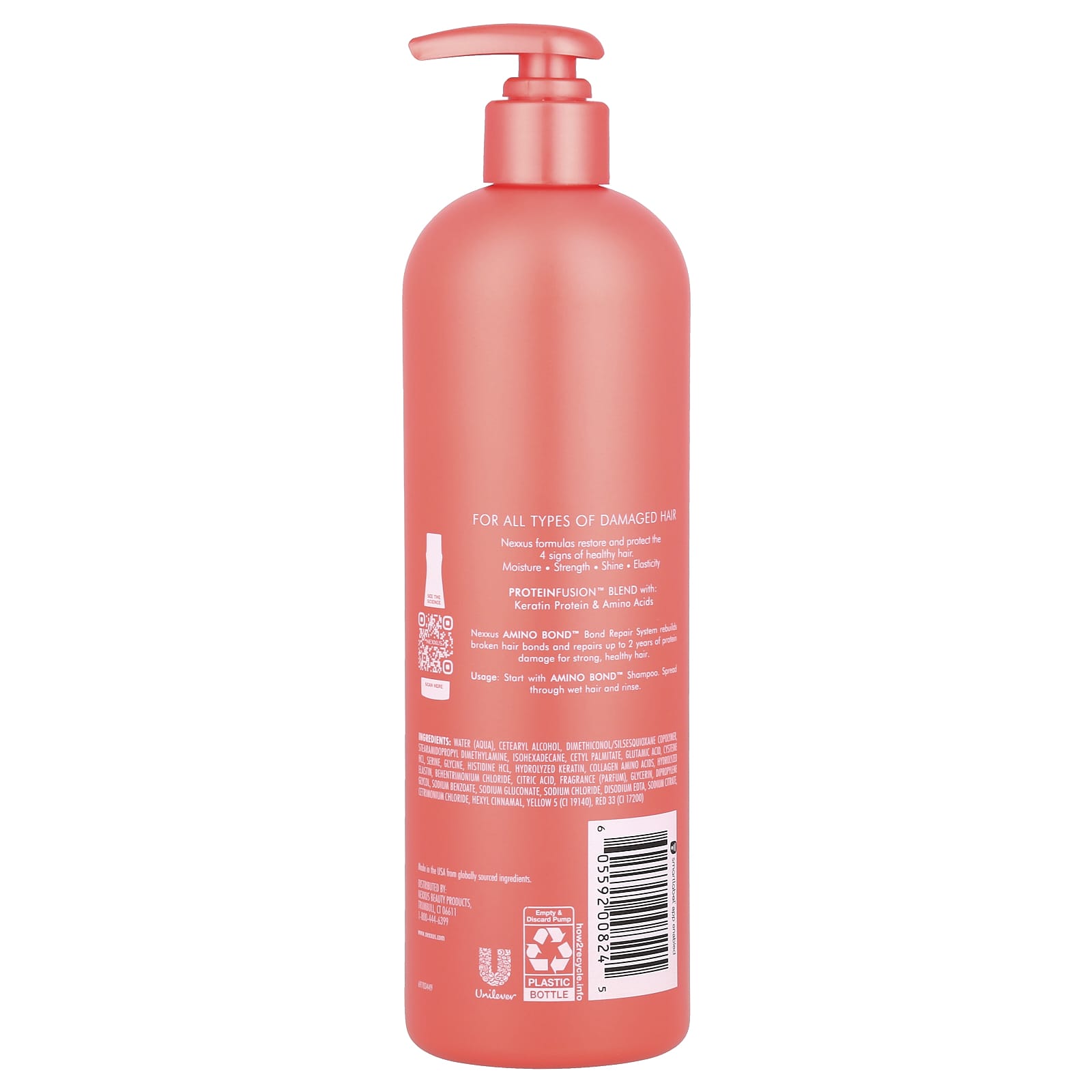Nexxus, Amino Bond™, Conditioner, For All Types of Damaged Hair, 16.5 fl oz (488 ml) - Image 2
