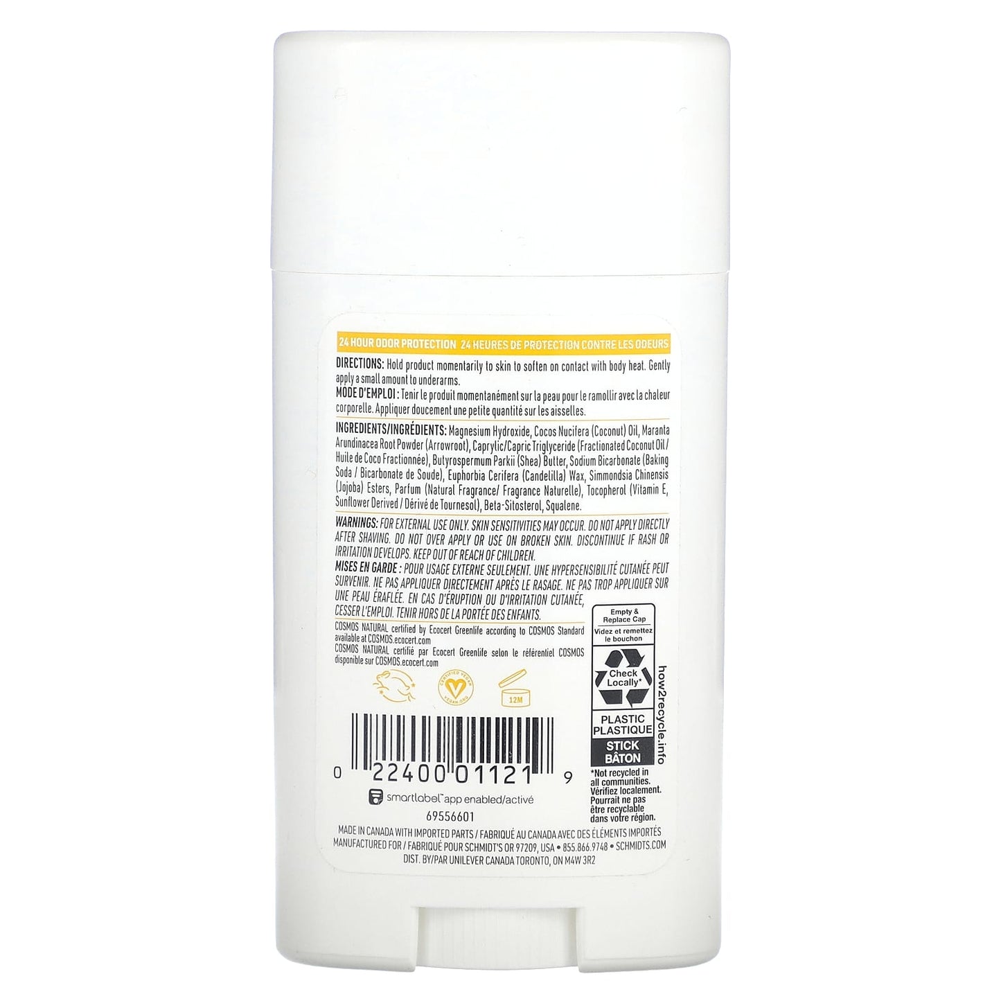 Schmidt's, Natural Deodorant, Grapefruit & Apricot, 2.65 oz (75 g) - Image 2