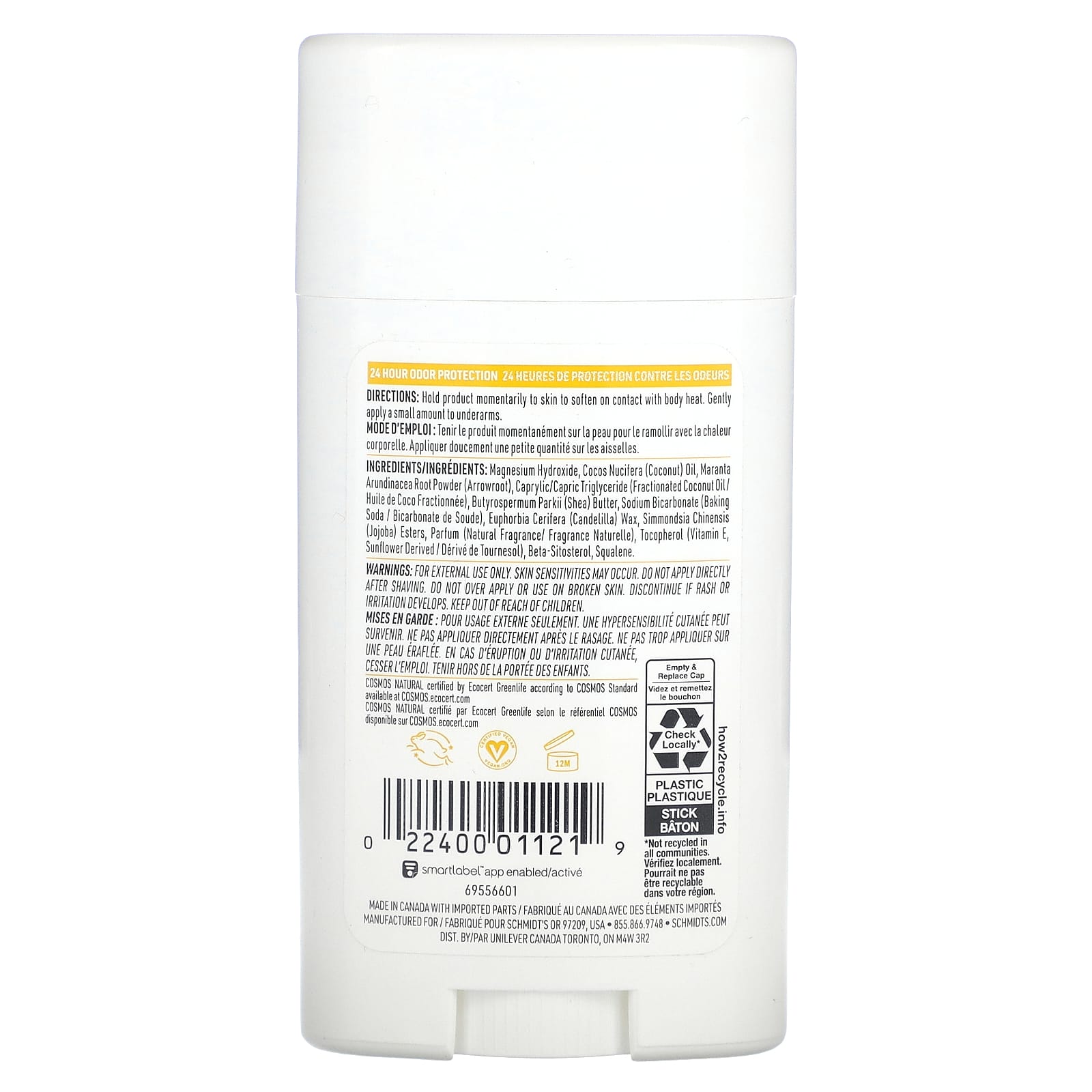 Schmidt's, Natural Deodorant, Grapefruit & Apricot, 2.65 oz (75 g) - Image 2