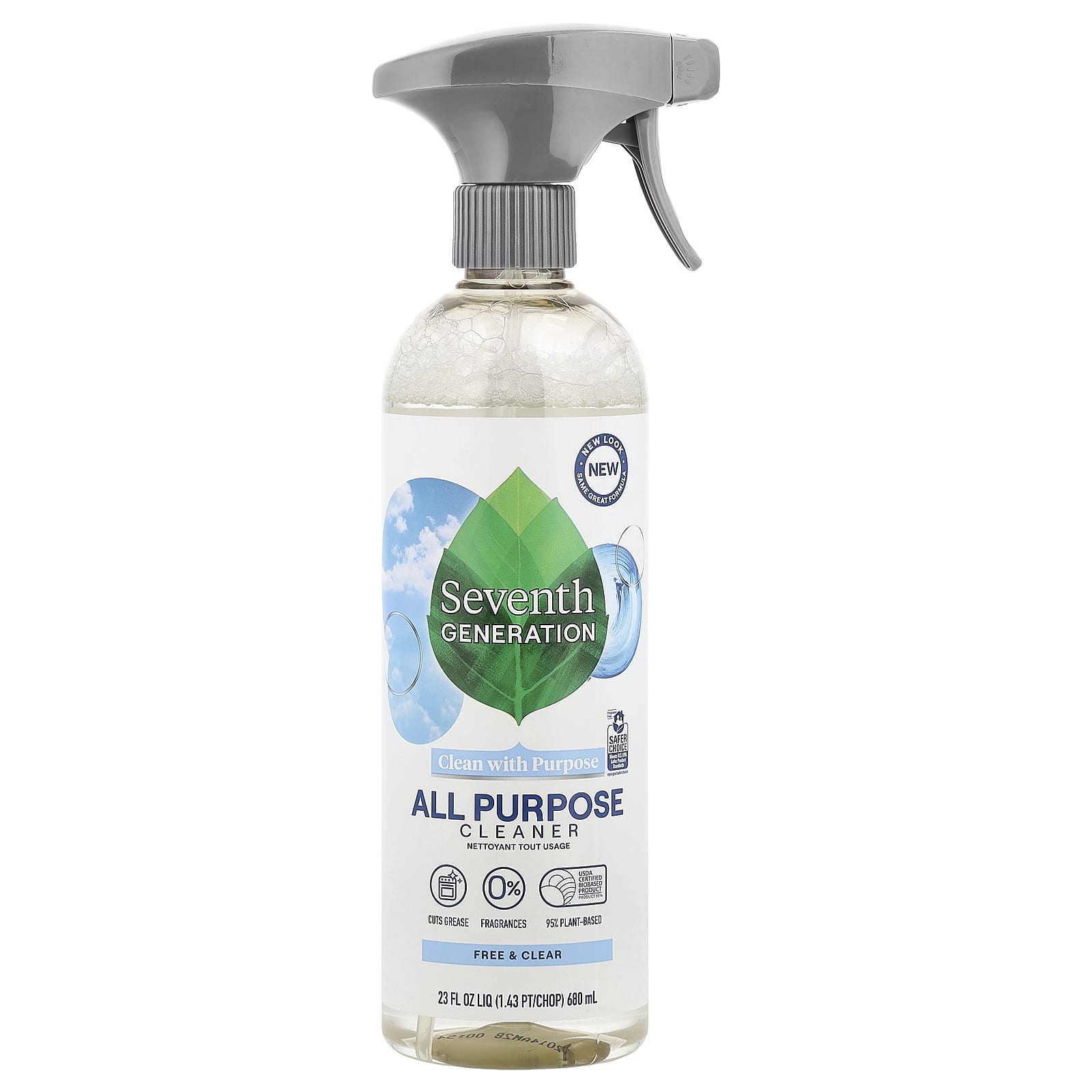 Seventh Generation, All Purpose Cleaner, Free & Clear, 23 fl oz (680 ml) - Image 1