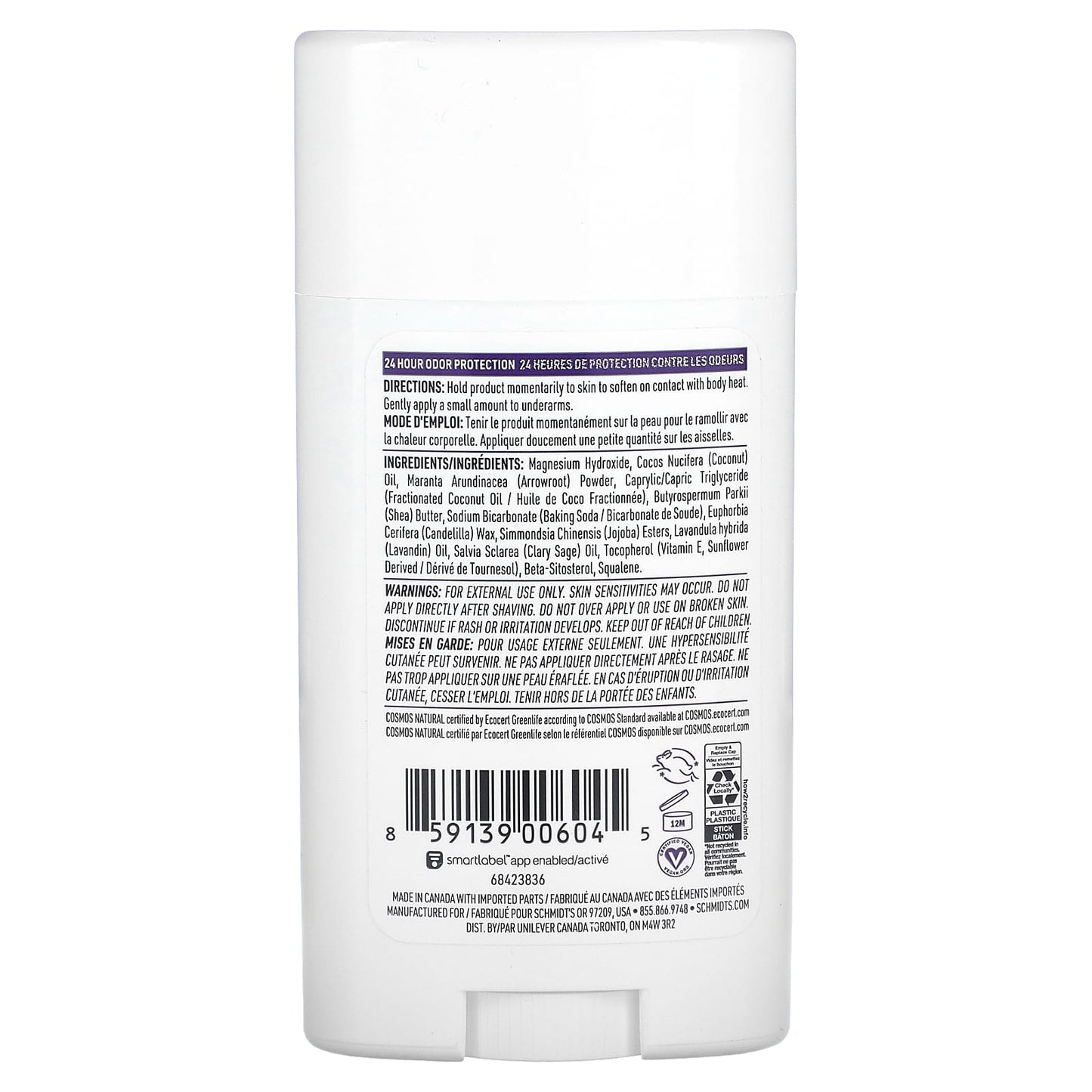 Schmidt's, Natural Deodorant, Lavender & Sage, 2.65 oz (75 g) - Image 2
