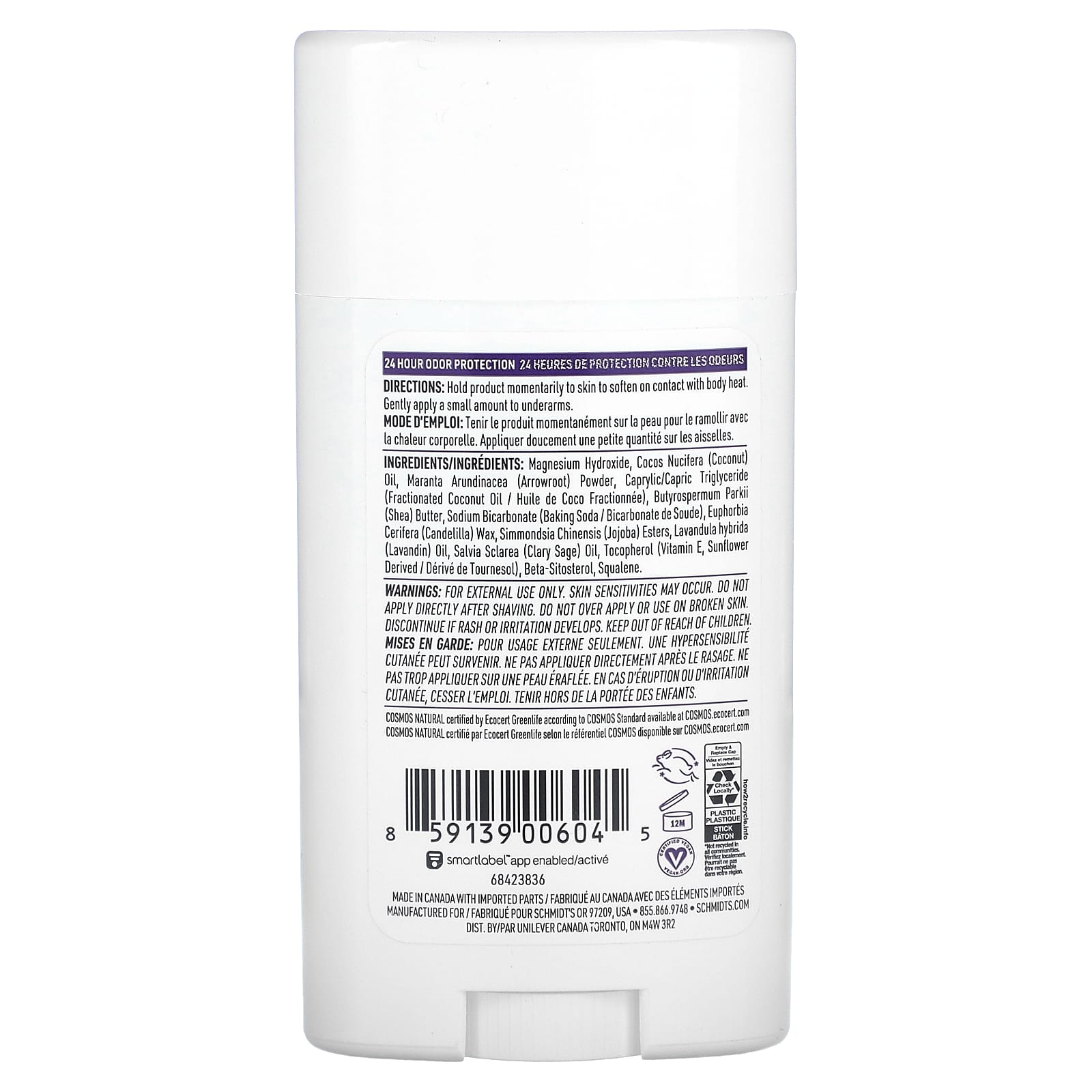 Schmidt's, Natural Deodorant, Lavender & Sage, 2.65 oz (75 g) - Image 2