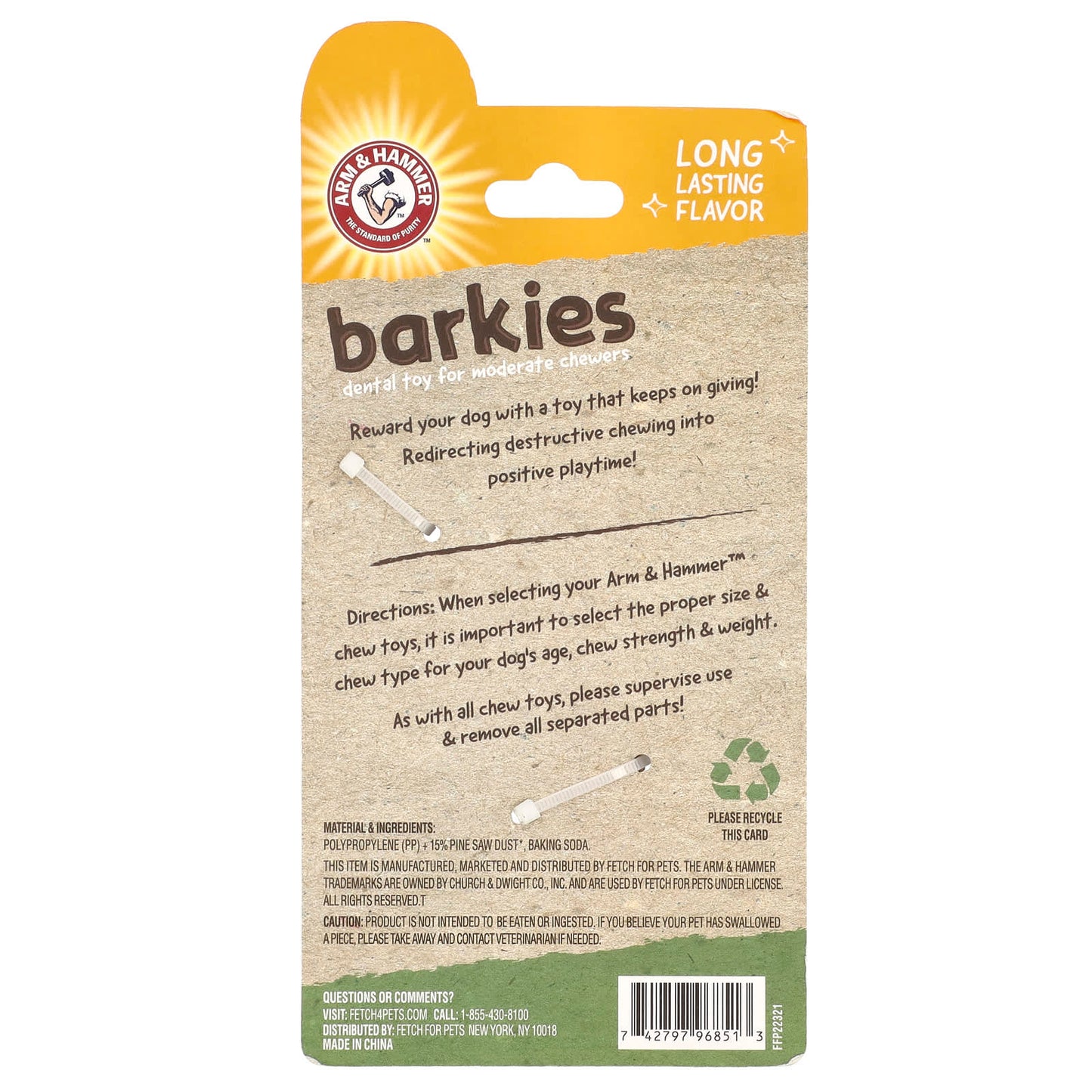 Arm & Hammer Barkies Dental Toy for Moderate Chewers - Image 2