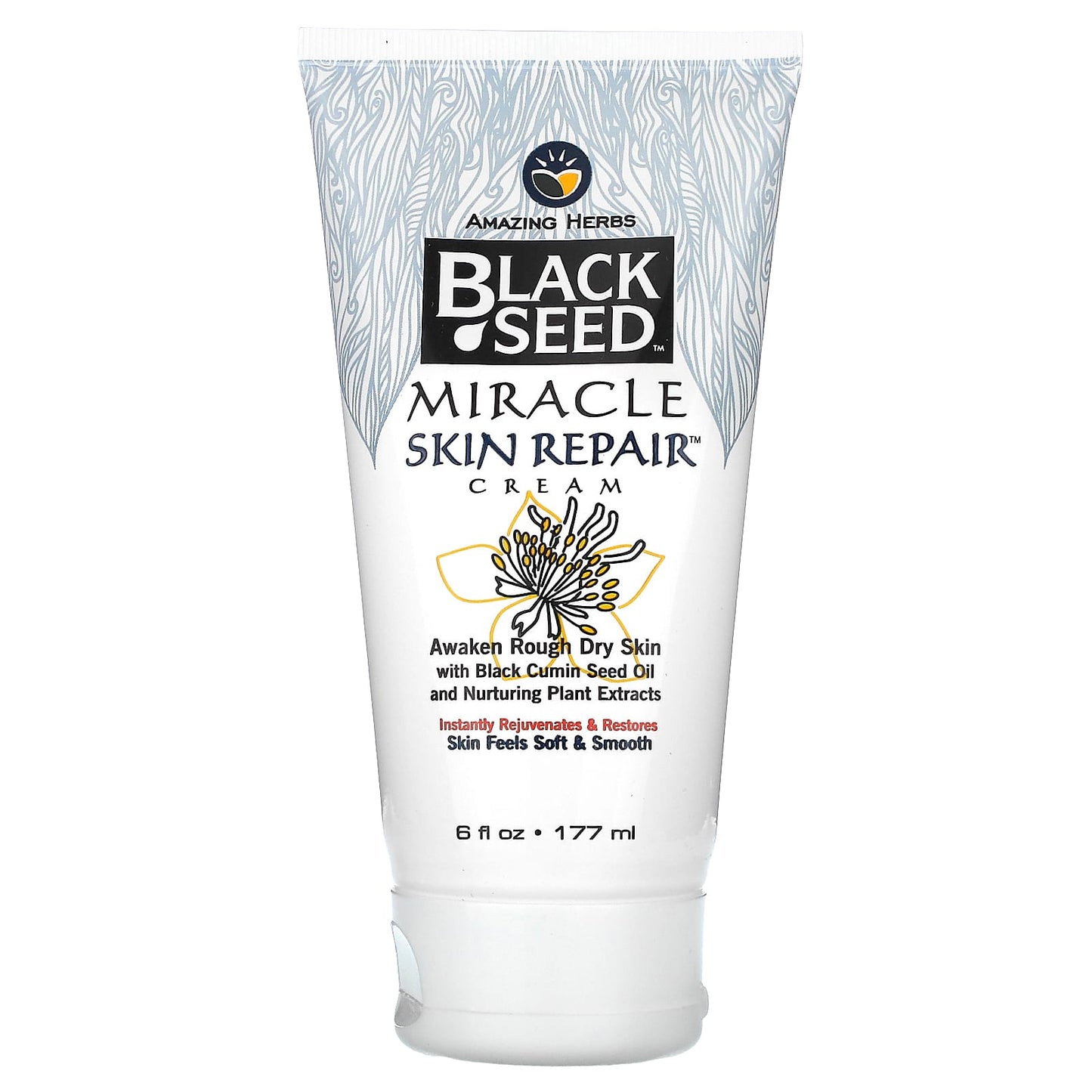 Black Cumin Seed Oil Skin Repair Cream - 6 fl oz | Amazing Herbs - Image 1
