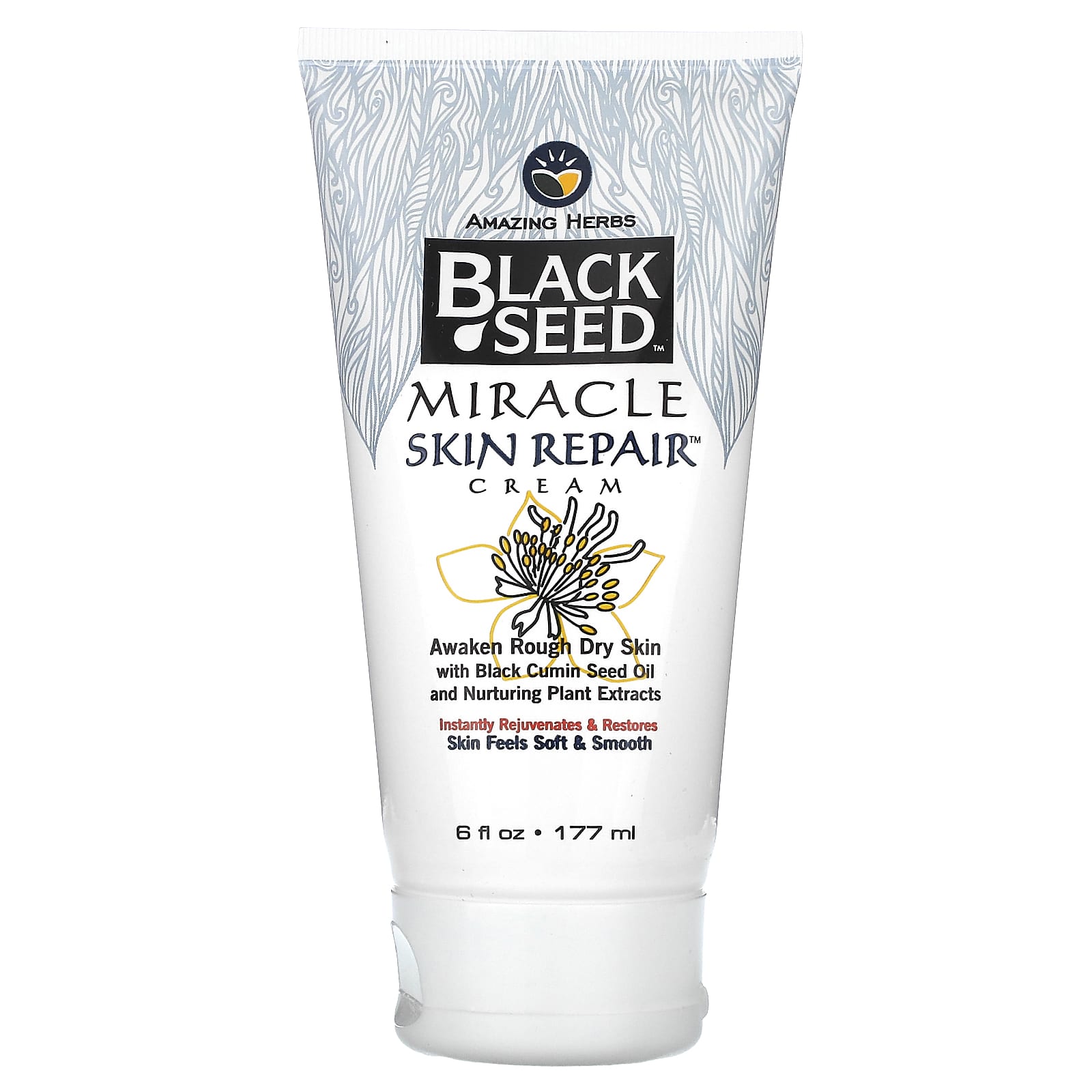 Black Cumin Seed Oil Skin Repair Cream - 6 fl oz | Amazing Herbs - Image 1