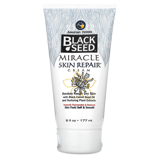Black Cumin Seed Oil Skin Repair Cream - 6 fl oz | Amazing Herbs - Image 1