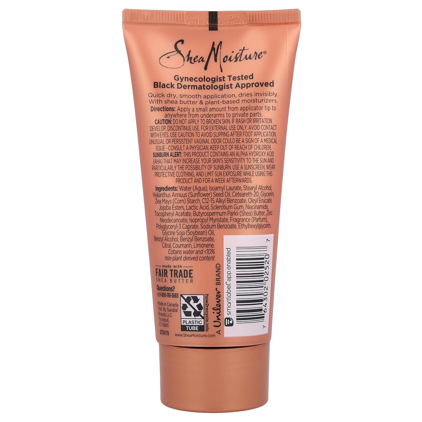 SheaMoisture, Whole Body Deo Cream, Coconut & Hibiscus, 2.5 fl oz (73 ml) - Image 2
