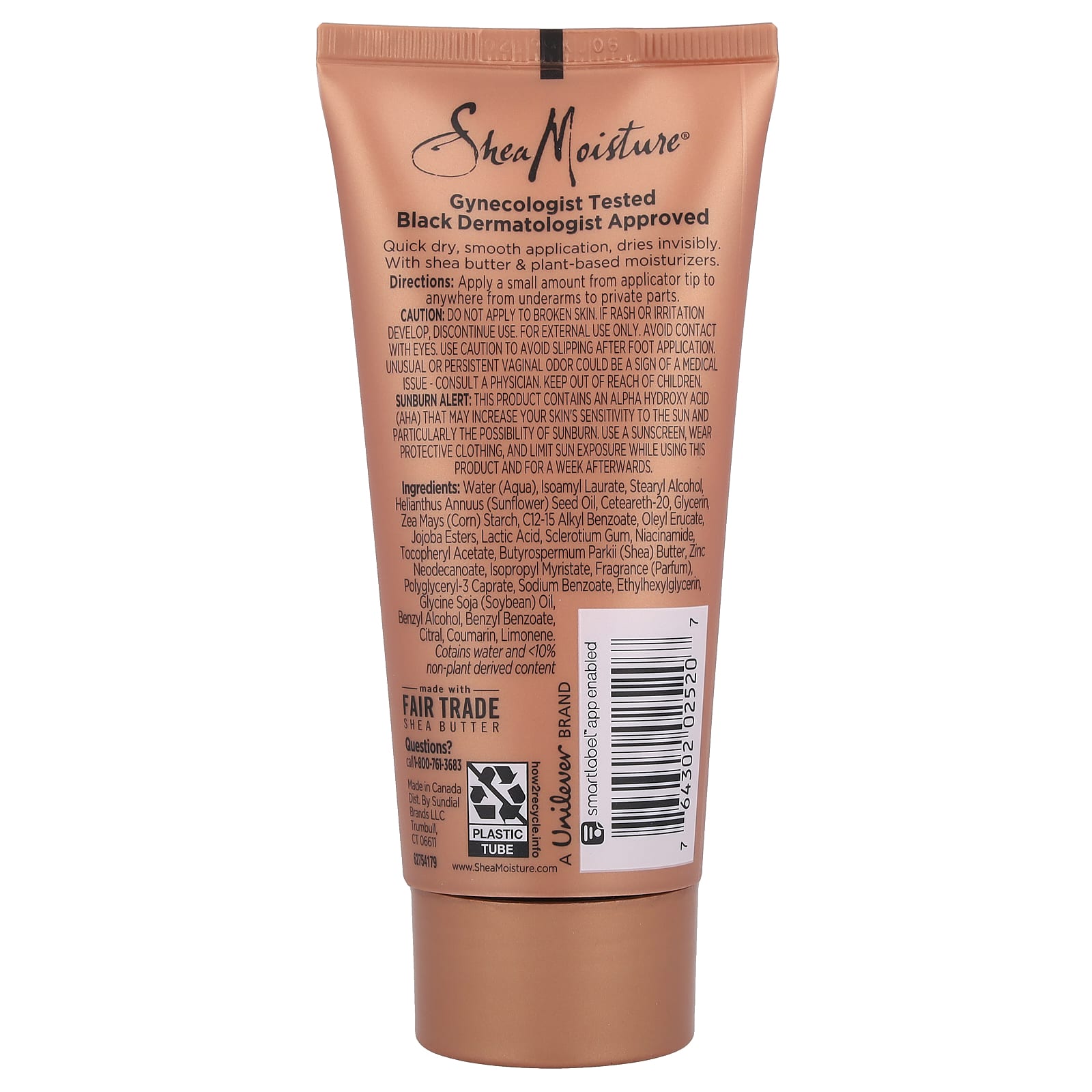 SheaMoisture, Whole Body Deo Cream, Coconut & Hibiscus, 2.5 fl oz (73 ml) - Image 2