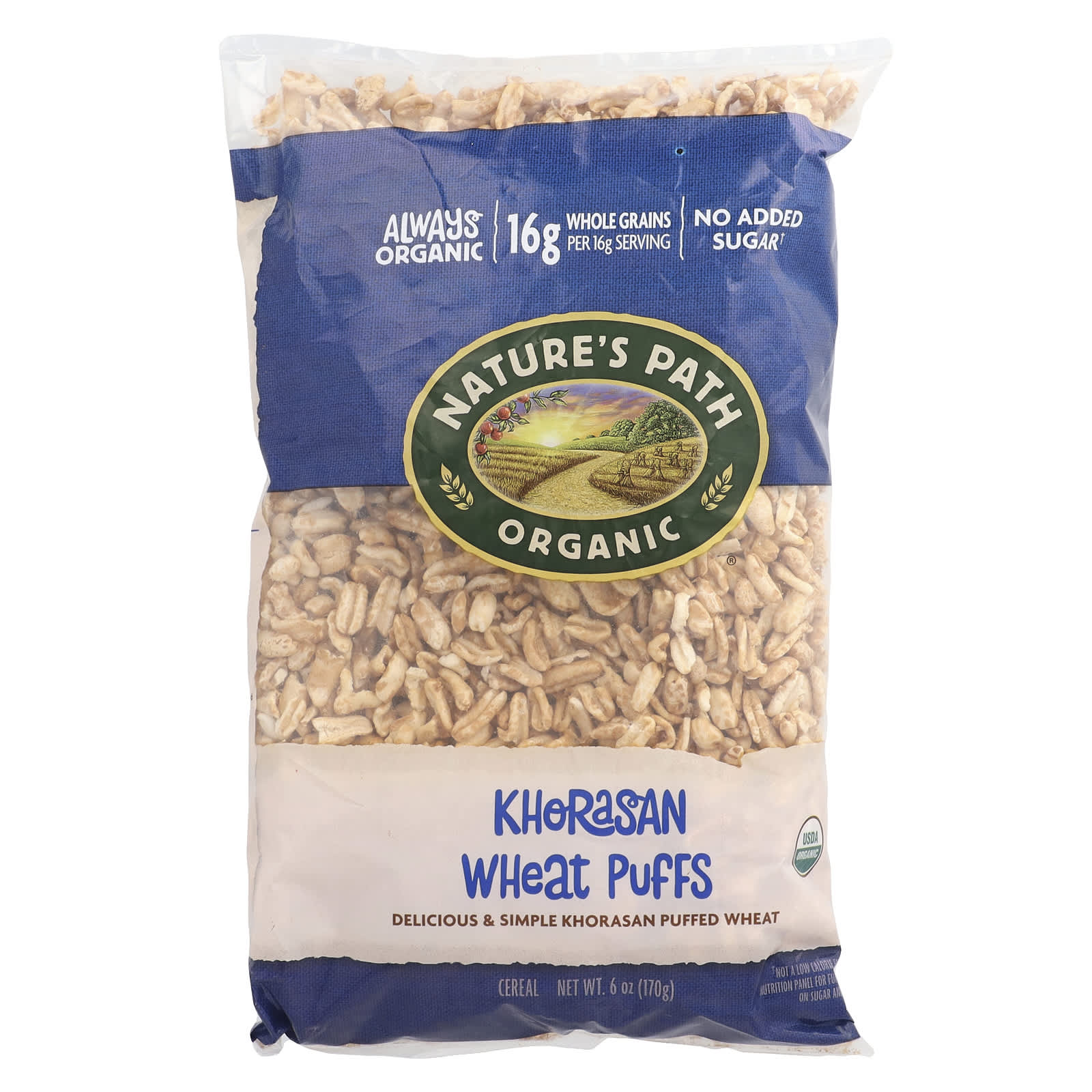 Nature's Path, Organic Khorasan Wheat Puffs Cereal, 6 oz (170 g) - Image 1