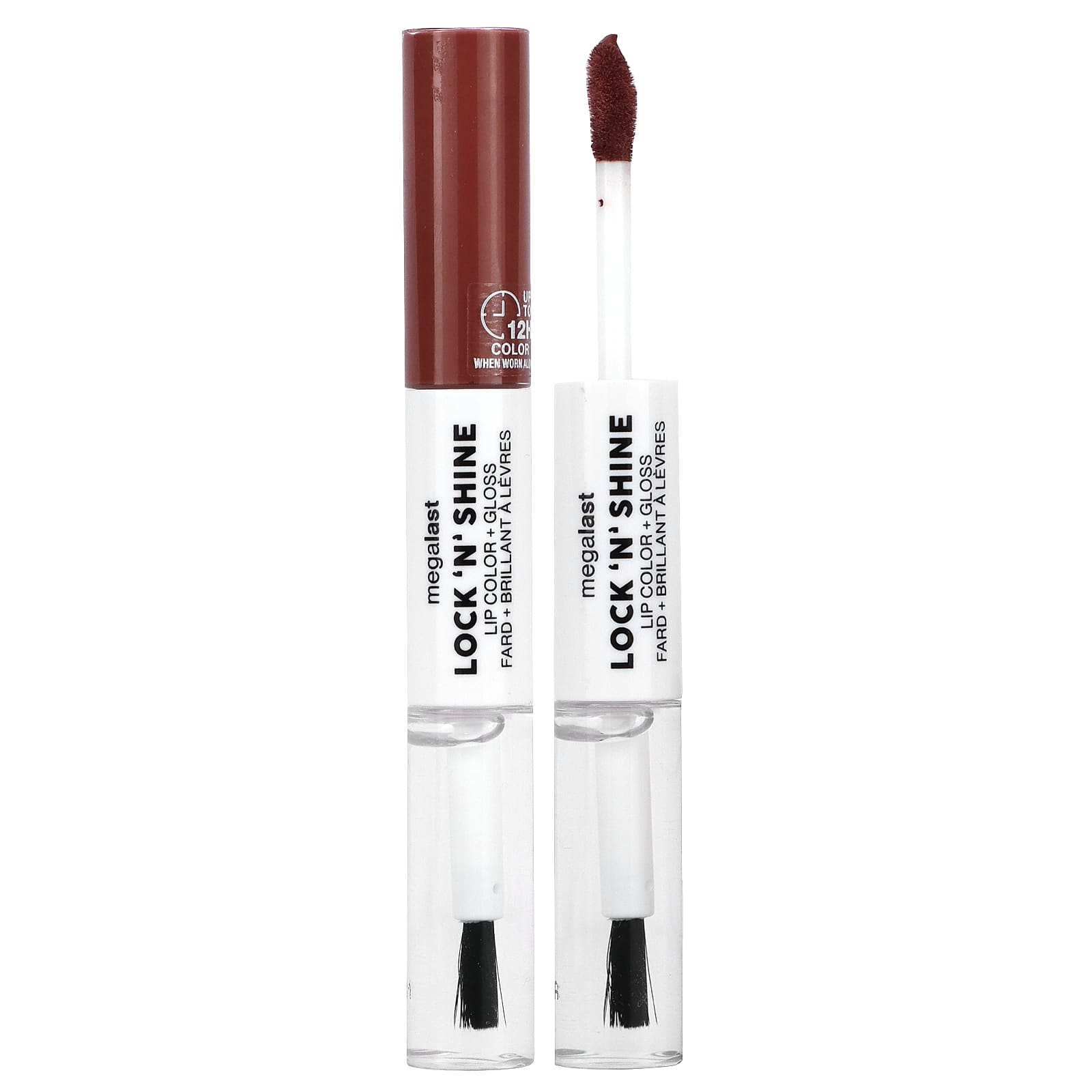 wet n wild, MegaLast, Lock 'N' Shine, Lip Color + Gloss, 1115491 Affogato Dreams, 0.26 fl oz (8 ml) - Image 1