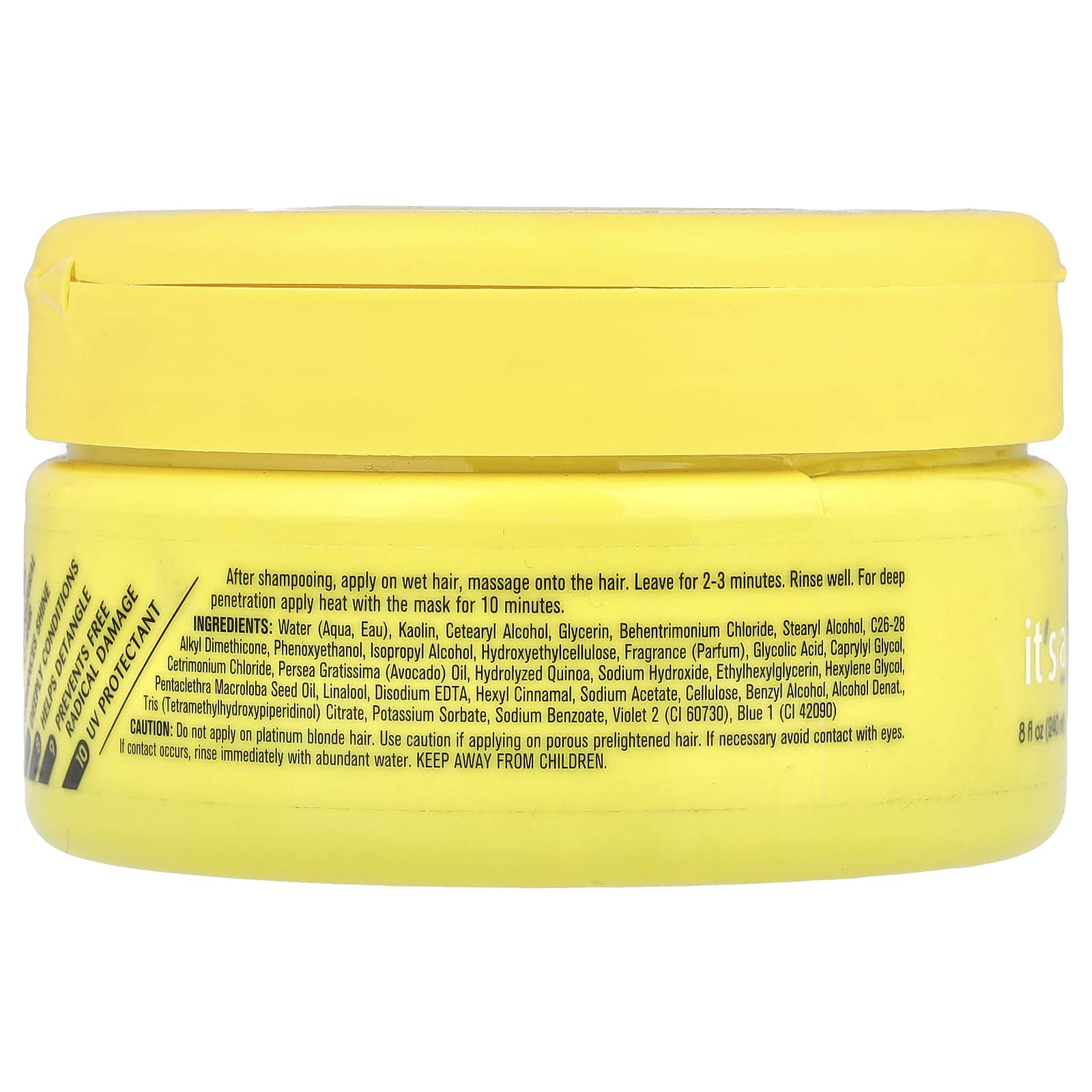 Blonde Hair Mask for Vibrant Locks - It's a 10, 8 fl oz - Image 2