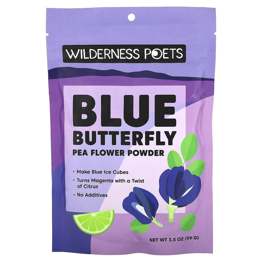 Wilderness Poets, Blue Butterfly Pea Flower Powder, 3.5 oz (99 g) - Image 1