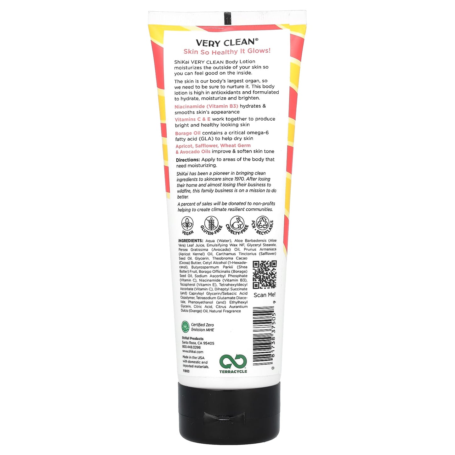 Shikai, Very Clean, Body Lotion, Fresh Citrus, 8 fl oz (238 ml) - Image 2
