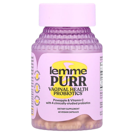 Lemme, Purr, Vaginal Health Probiotics, 60 Vegan Capsules - Image 1