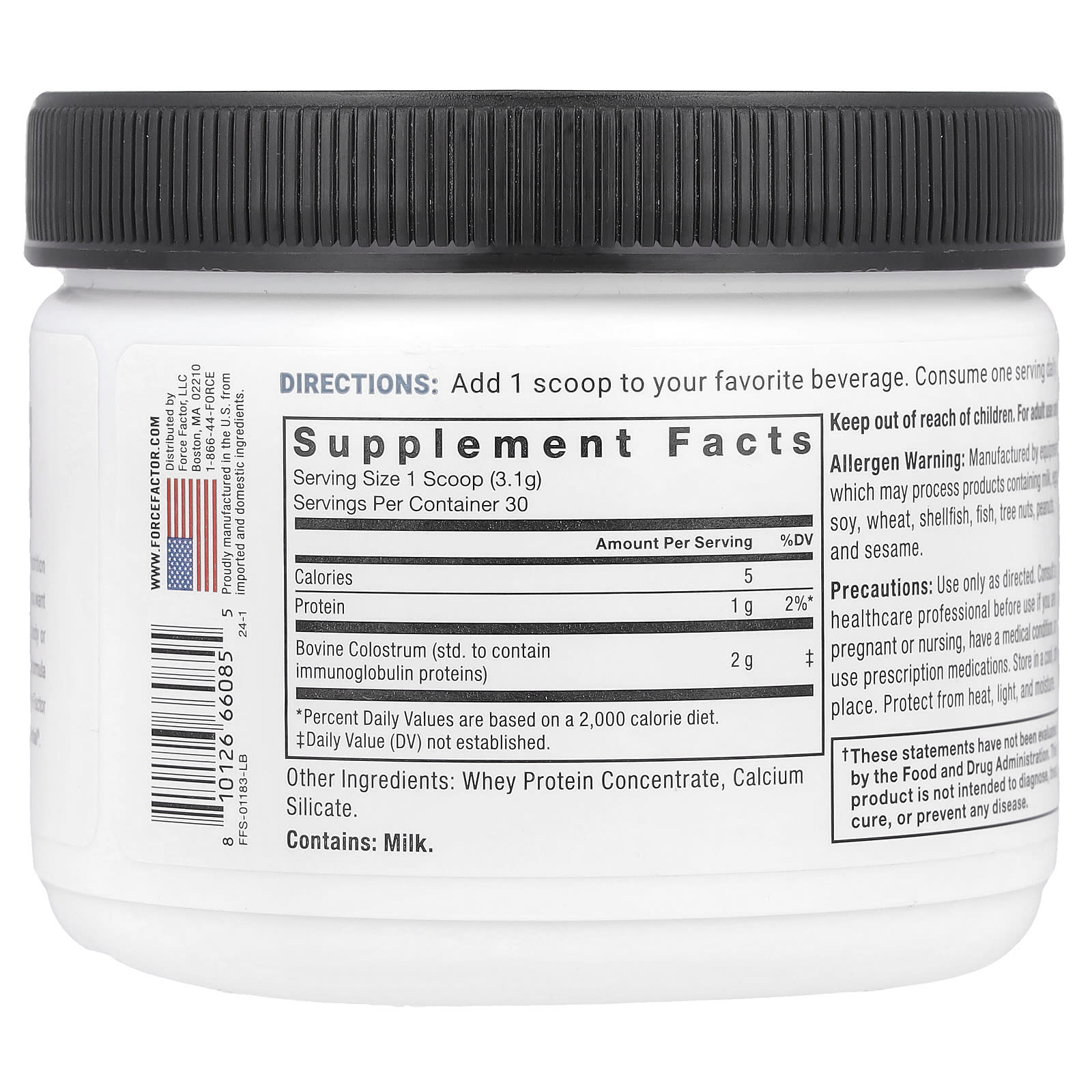 Unlock Immunity & Recovery with Force Factor Primal Origins Colostrum - Image 2