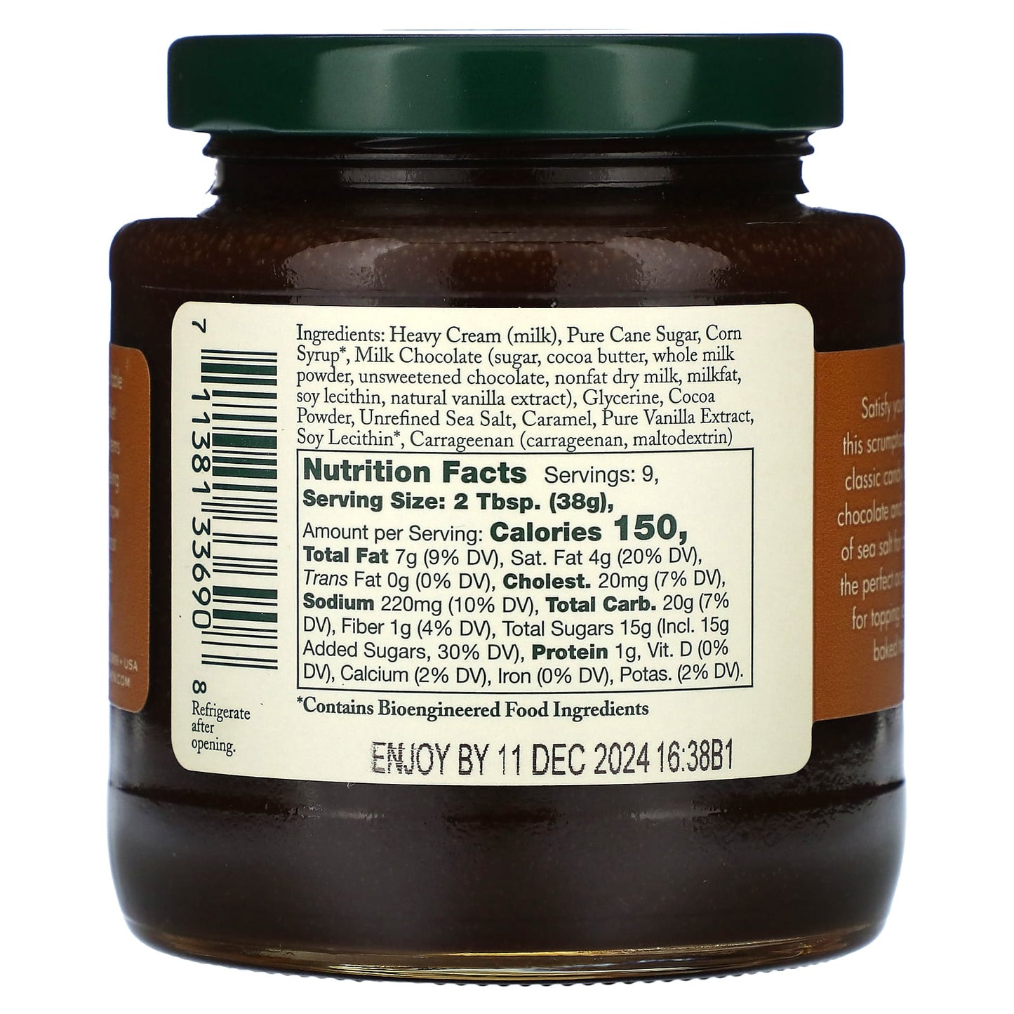 Stonewall Kitchen, Milk Chocolate Sea Salt Caramel Sauce, 12.5 oz (354 g) - Image 2