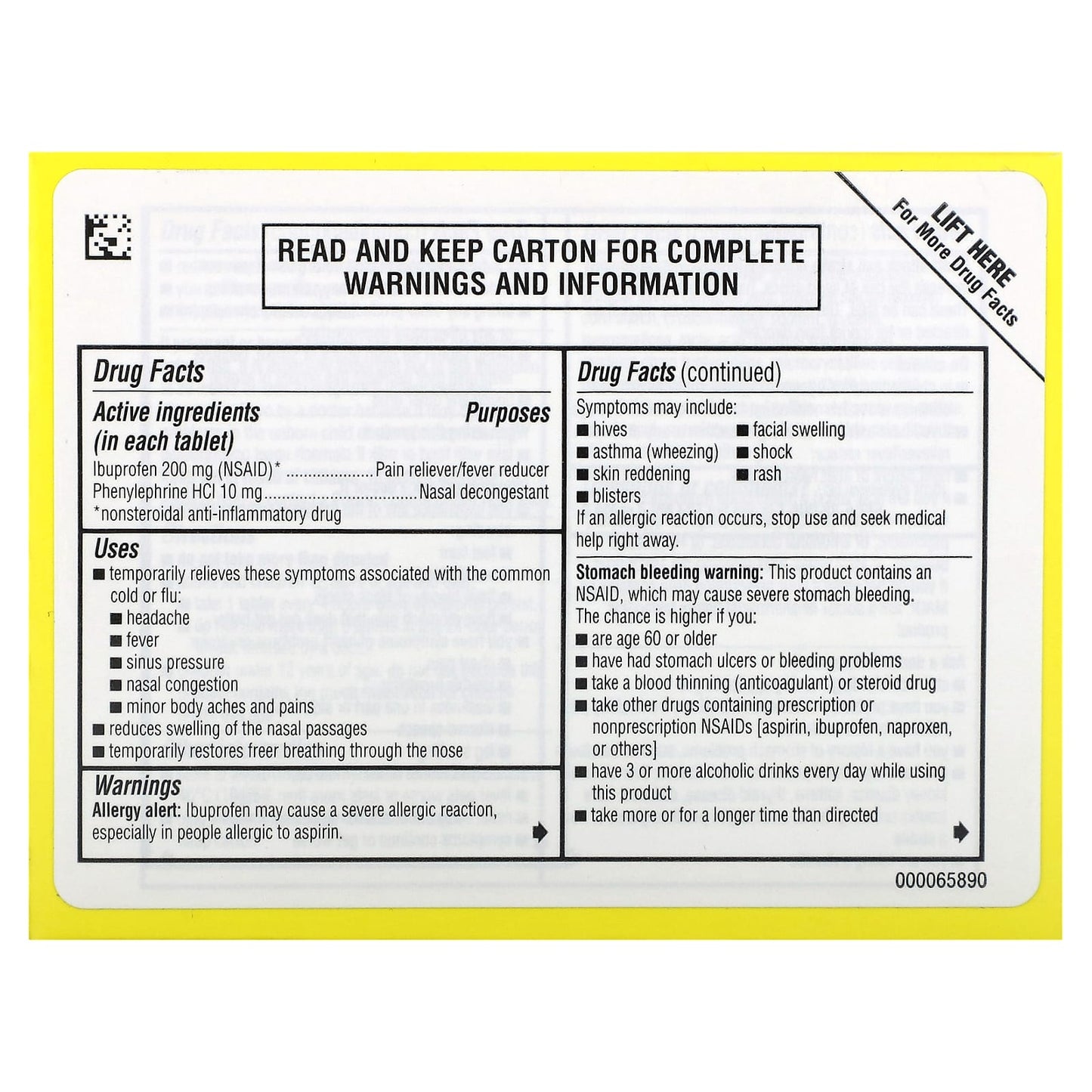 Advil Sinus Congestion Relief - Non-Drowsy, 20 Coated Tablets - Image 2