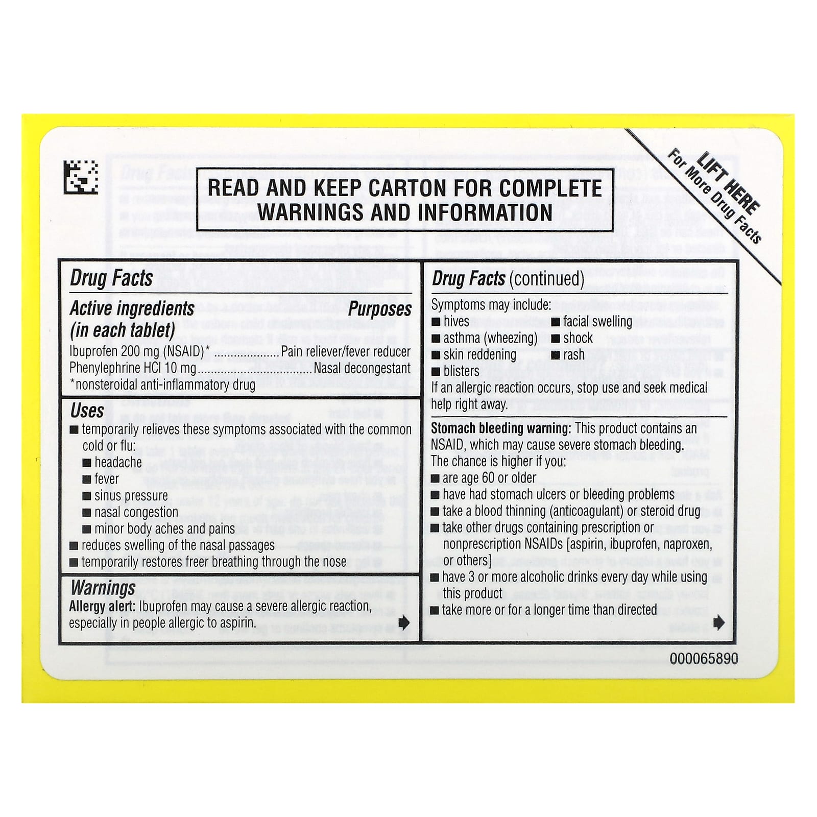 Advil Sinus Congestion Relief - Non-Drowsy, 20 Coated Tablets - Image 2