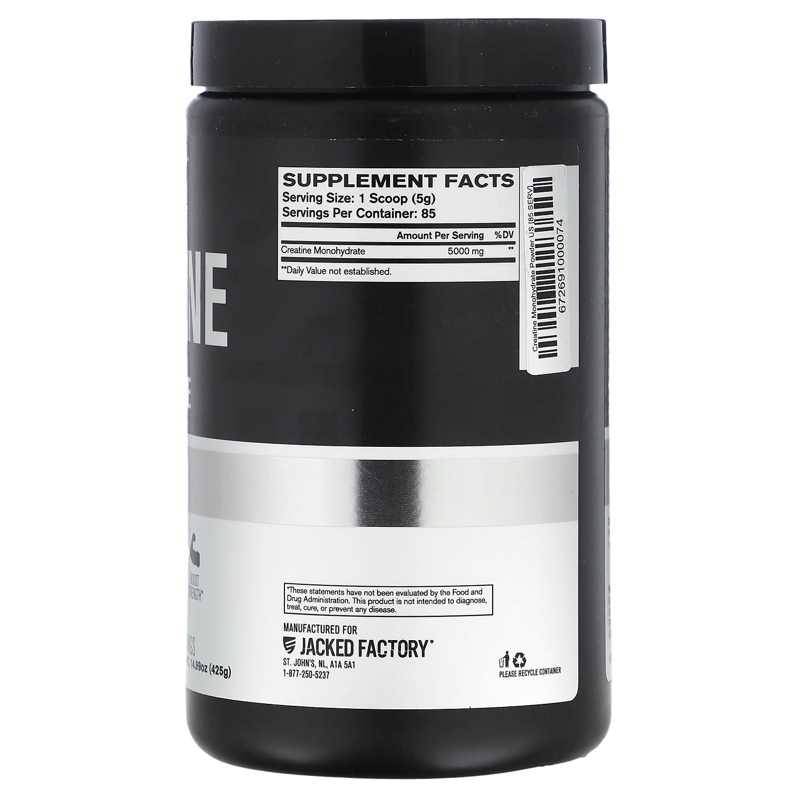 Boost Strength & Endurance with Jacked Factory Creatine Monohydrate - Image 2