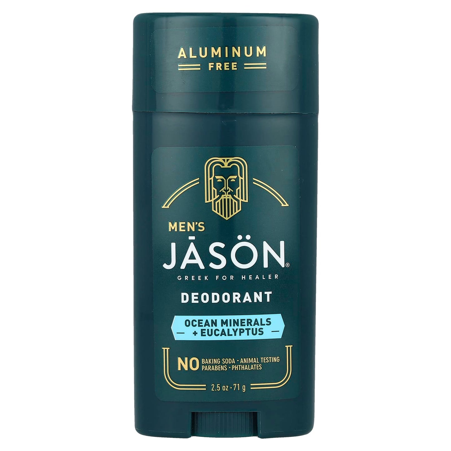 Natural Men's Deodorant by Jason - Aluminum Free, Ocean Minerals & Eucalyptus - Image 1