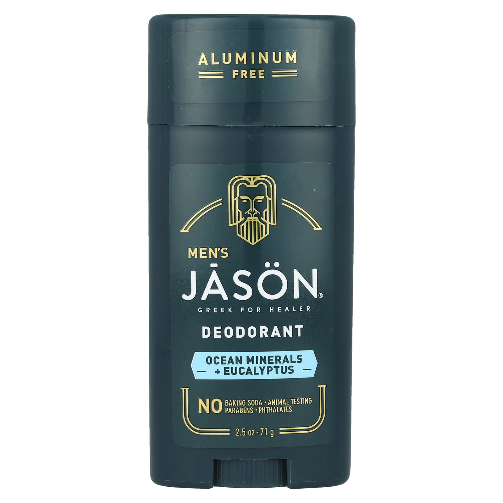 Natural Men's Deodorant by Jason - Aluminum Free, Ocean Minerals & Eucalyptus - Image 1