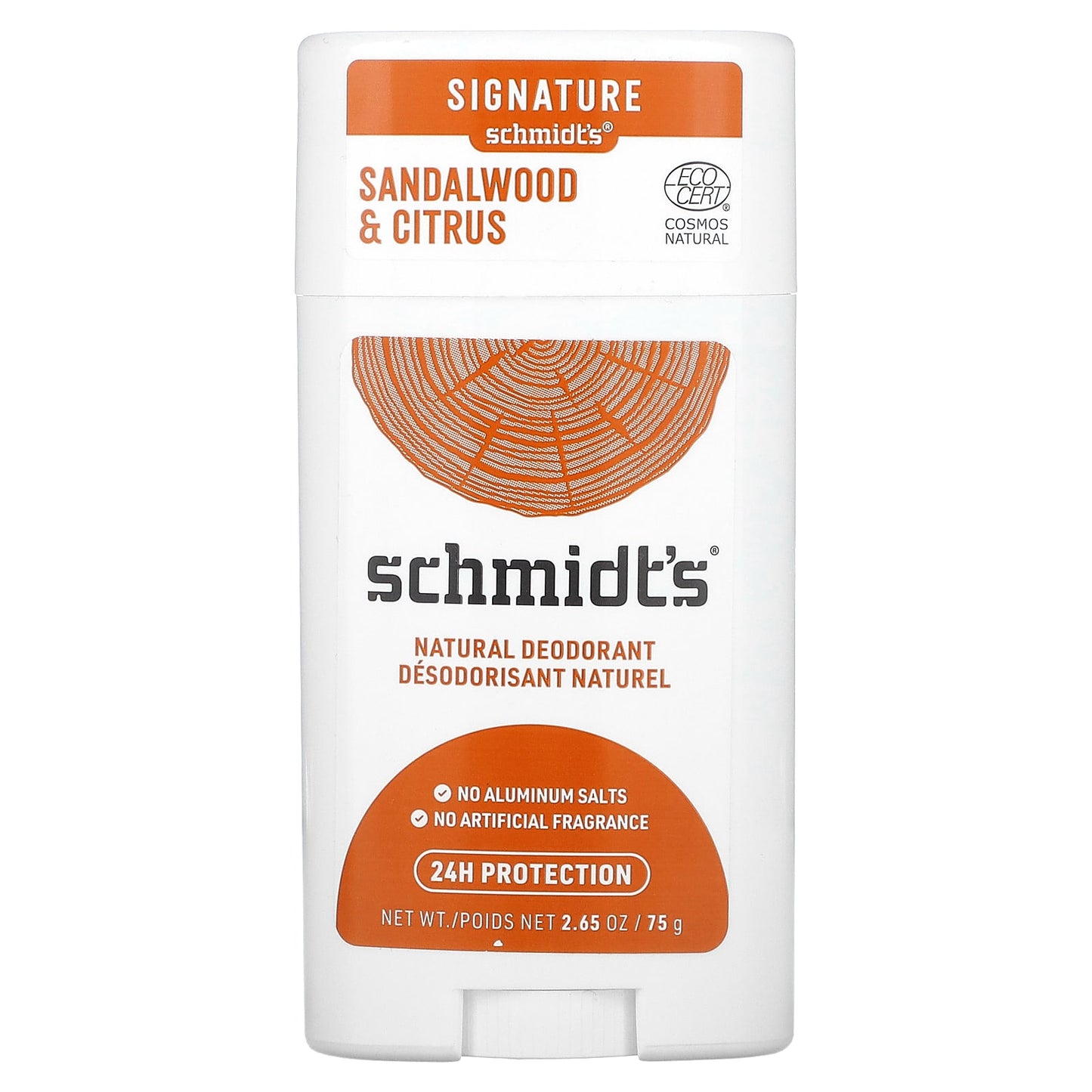 Schmidt's, Natural Deodorant, Sandalwood & Citrus, 2.65 oz (75 g) - Image 1