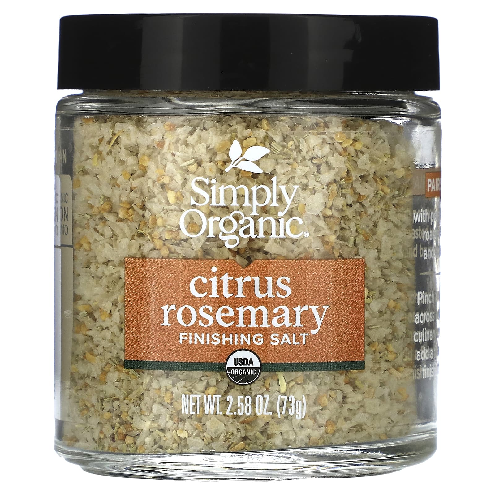 Simply Organic, Finishing Salt, Citrus Rosemary , 2.58 oz (73 g) - Image 1
