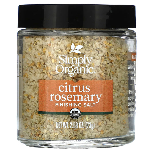 Simply Organic, Finishing Salt, Citrus Rosemary , 2.58 oz (73 g) - Image 1