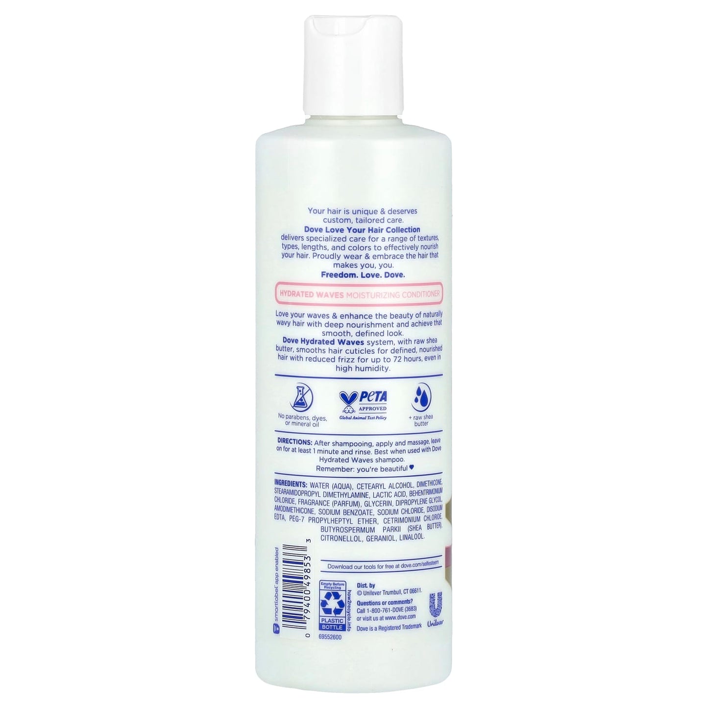 Dove Hydrated Waves Moisturizing Conditioner, 13.5 oz - Image 2
