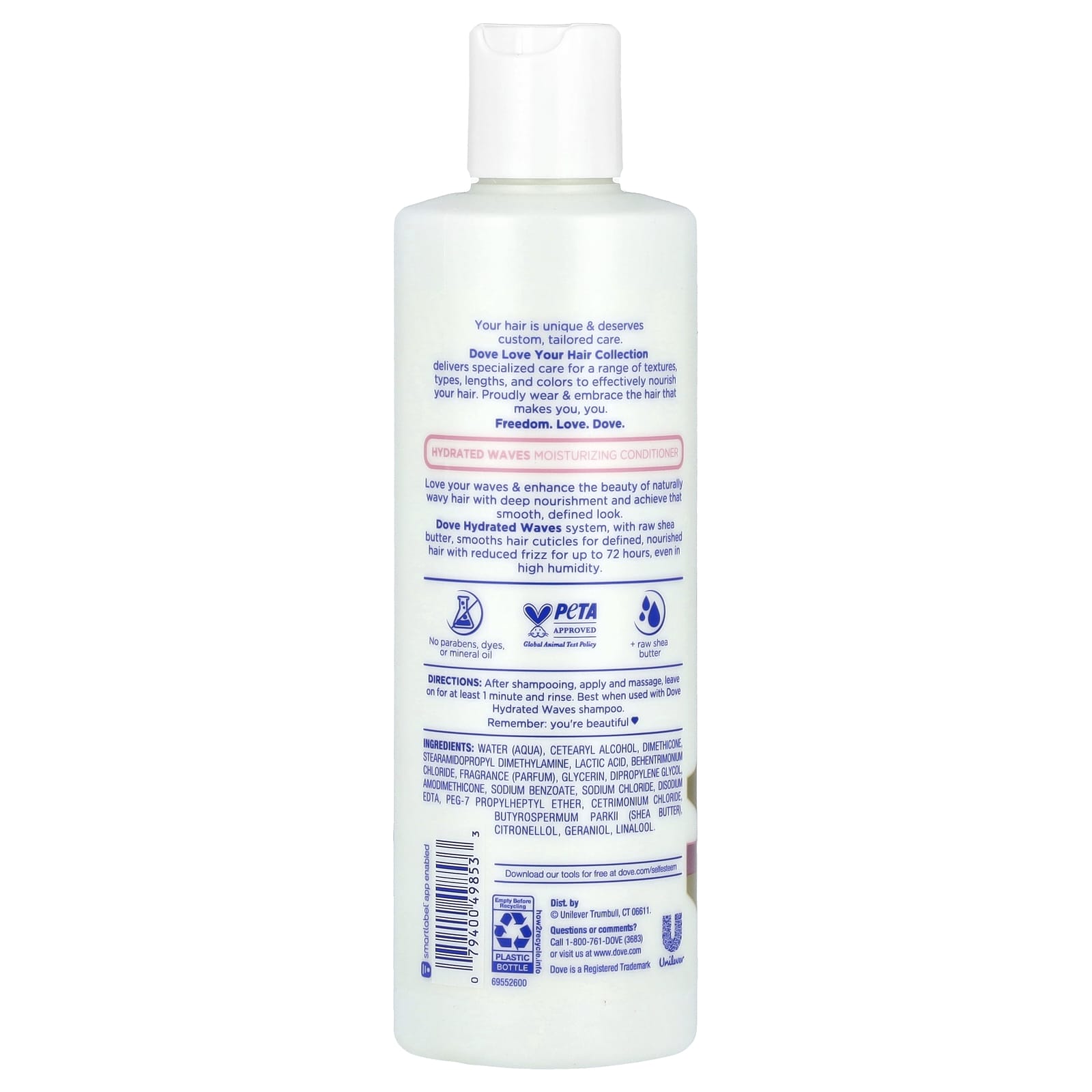 Dove Hydrated Waves Moisturizing Conditioner, 13.5 oz - Image 2