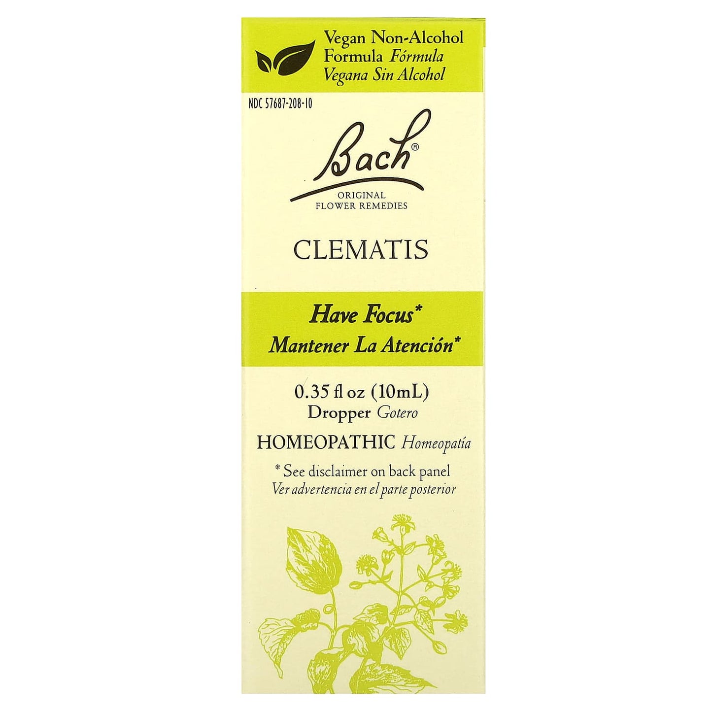 Bach Clematis Flower Remedy - Focus & Concentration Aid - Image 1