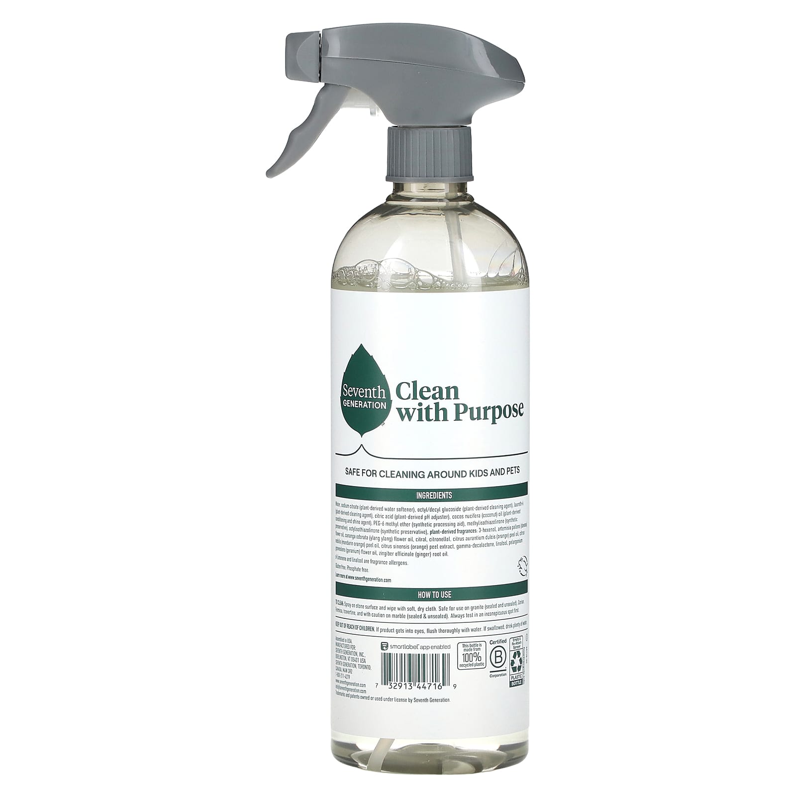 Seventh Generation, Granite & Stone Cleaner, Mandarin Orchard, 23 fl oz (680 ml) - Image 2