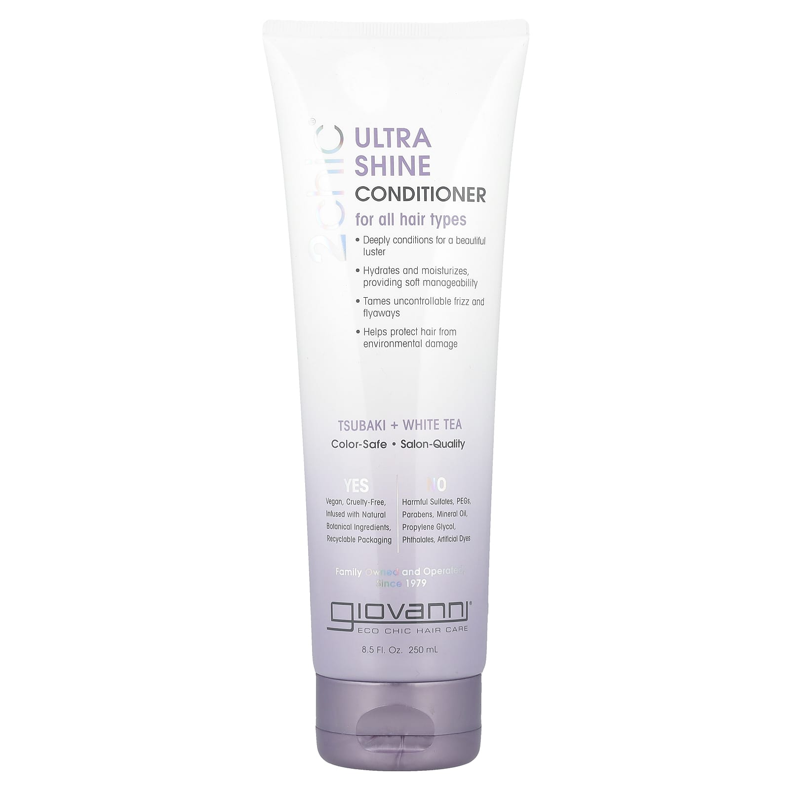 Giovanni 2chic Ultra Shine Conditioner for All Hair Types, 8.5 fl oz - Image 1