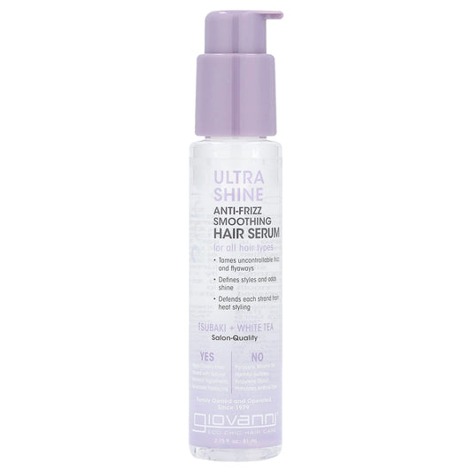 Giovanni 2Chic Ulta Shine Anti Frizz Hair Serum, Tsubaki & White Tea - Image 1