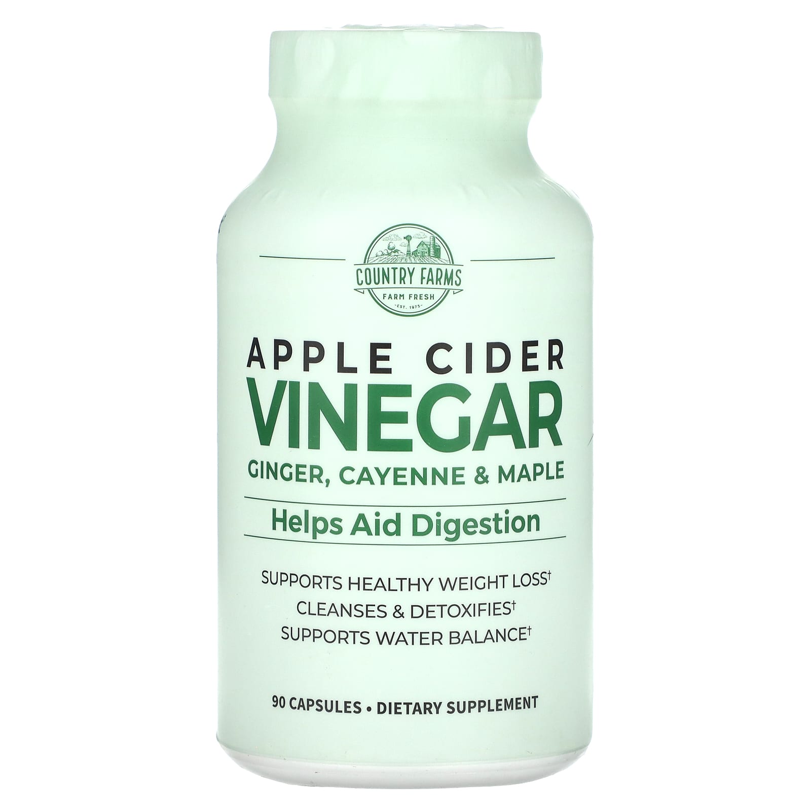 Country Farms Apple Cider Vinegar Capsules for Digestion, Weight Loss & Detox - Image 1