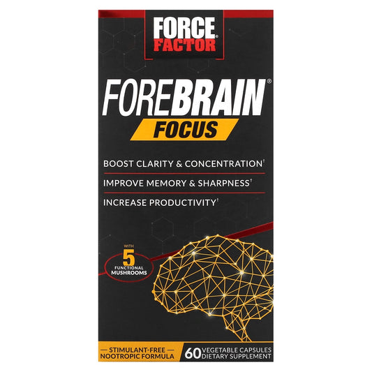 Boost Brain Clarity & Focus with Force Factor Forebrain Focus - 60 Capsules - Image 1