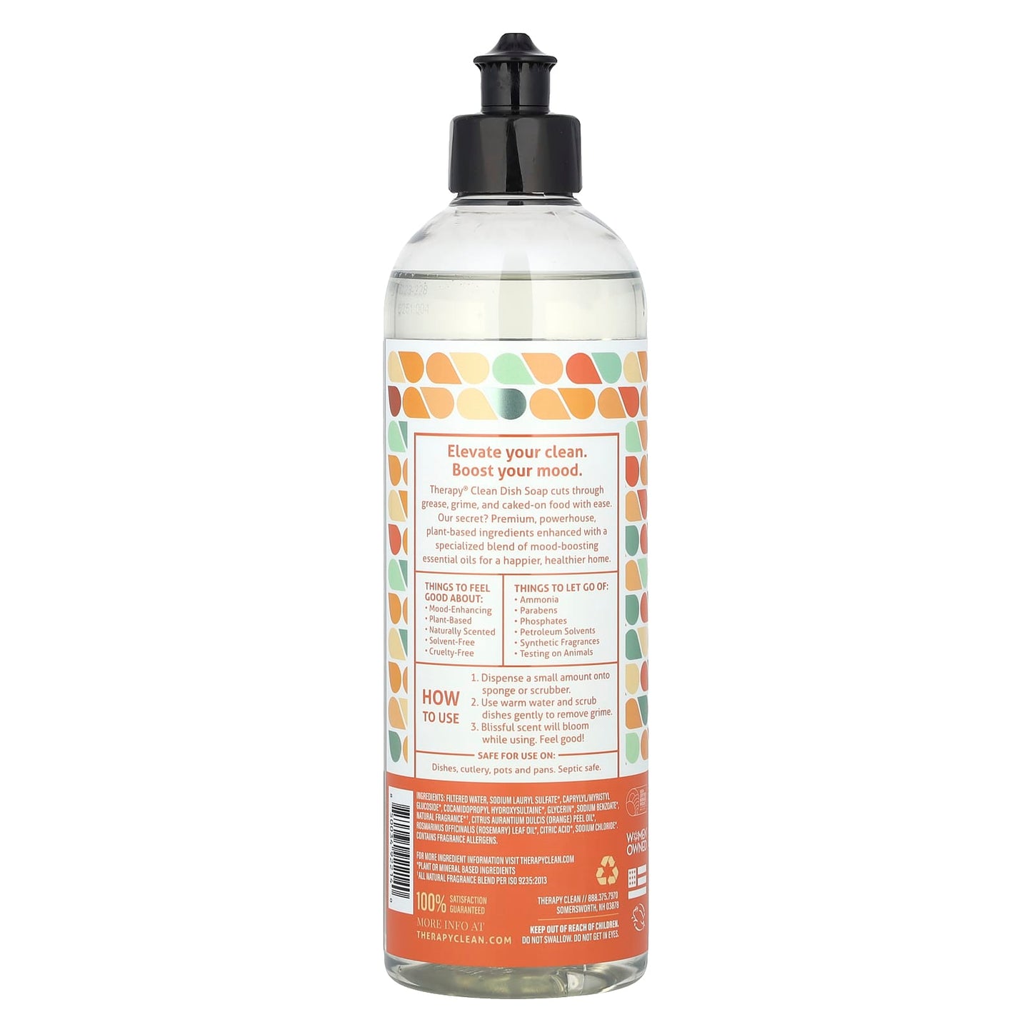 Therapy Clean, Dish Soap, Fresh Herbs & Melon, 16 fl oz (473 ml) - Image 2