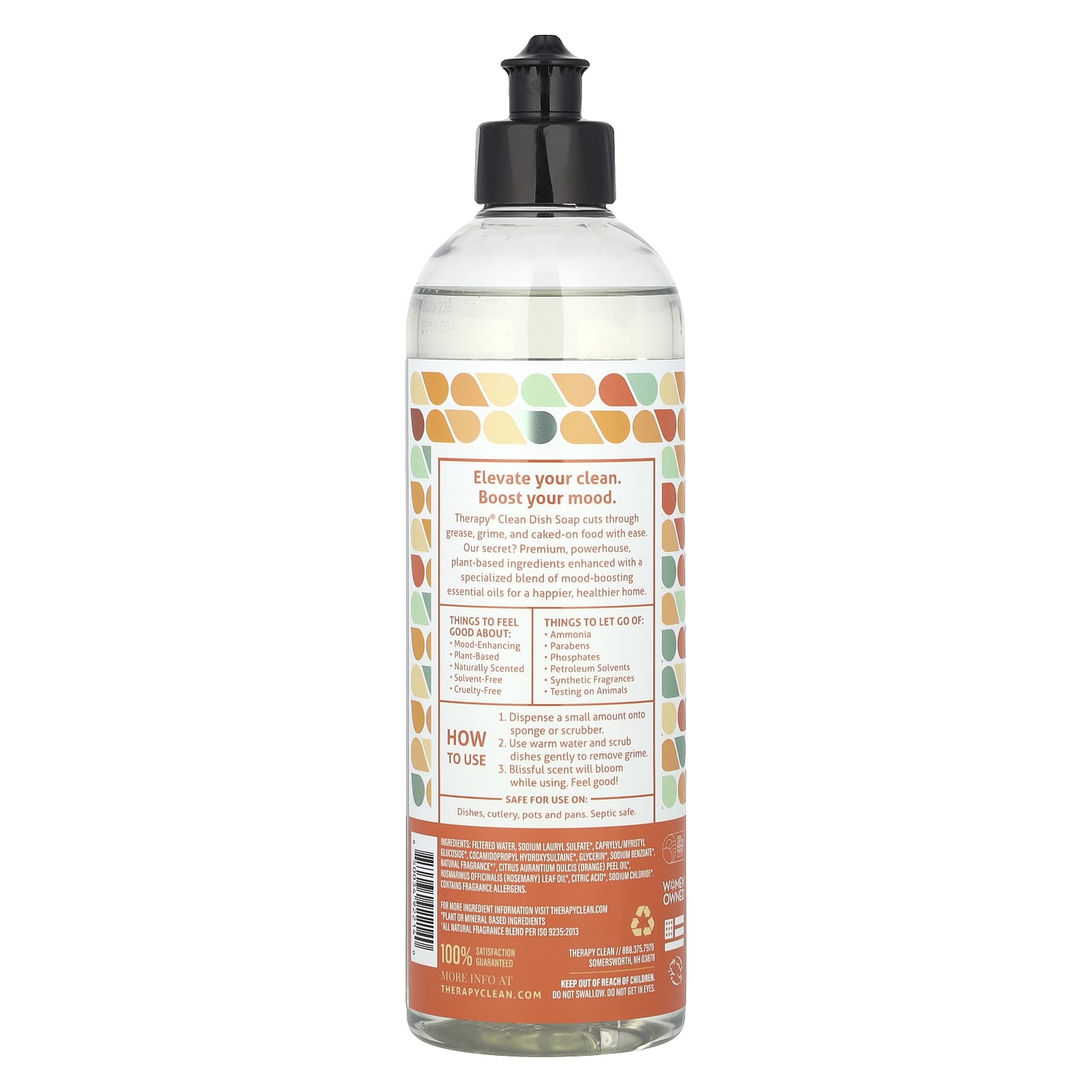Therapy Clean, Dish Soap, Fresh Herbs & Melon, 16 fl oz (473 ml) - Image 2