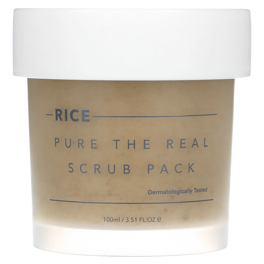 Thank You Farmer, Rice Pure The Real Scrub Pack , 3.51 fl oz (100 ml) - Image 1