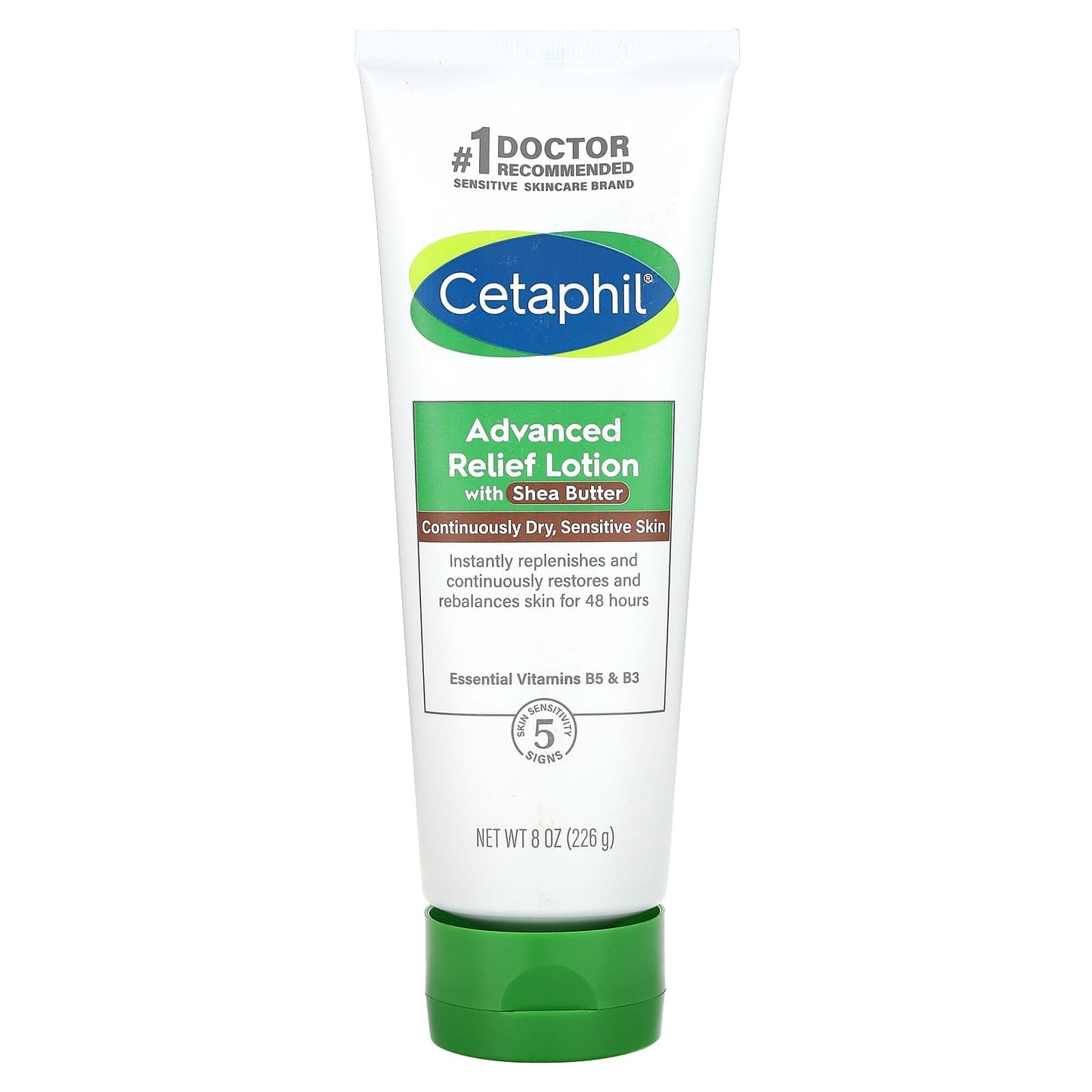 Cetaphil Advanced Relief Lotion with Shea Butter, Fragrance Free, 8 oz - Image 1